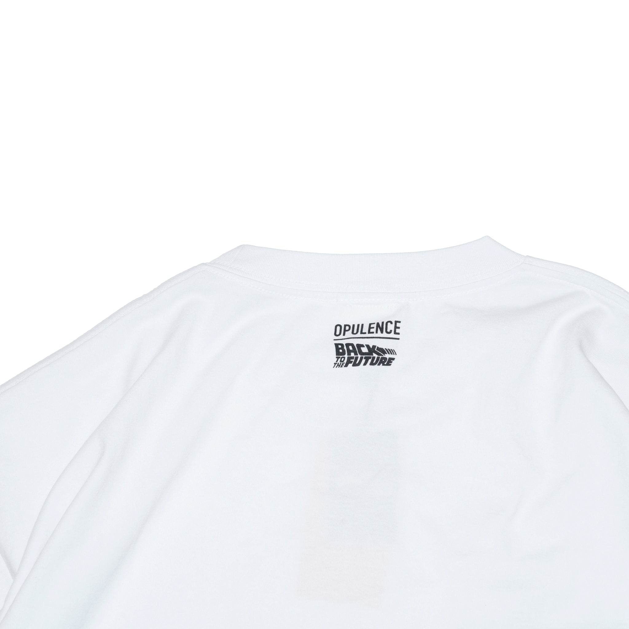 バックトゥザフューチャーコラボ Tシャツ | Color_White/Black | No_opgen254001【OPULENCE_オーピュレンス】