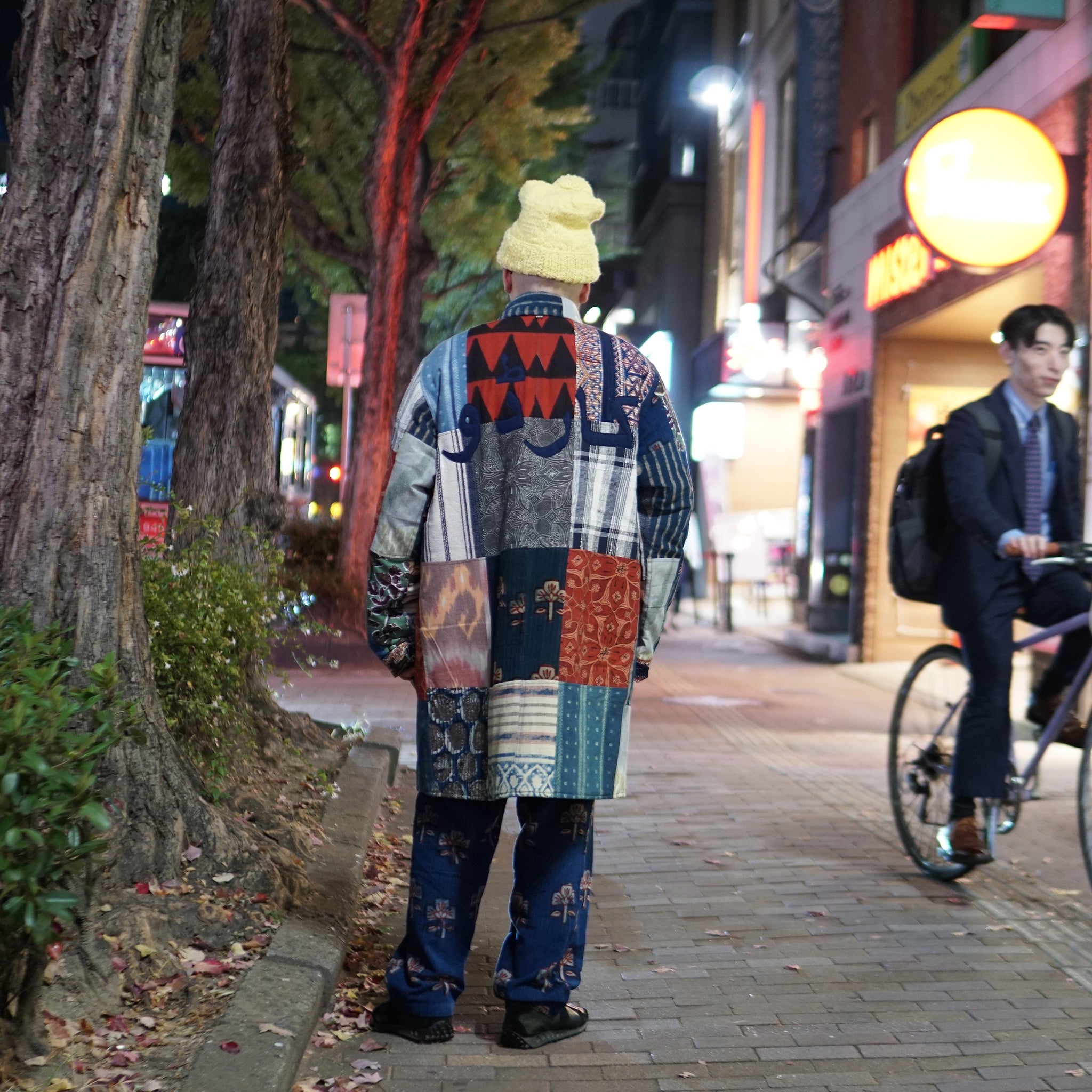 karudo2023aw10 | SANTOS_SANTOSDESCRIPTION: QUILTED LONG COAT WITHZIP & SNAP BUTTONS | Color:Patchwork 04【KARDO_カルド】