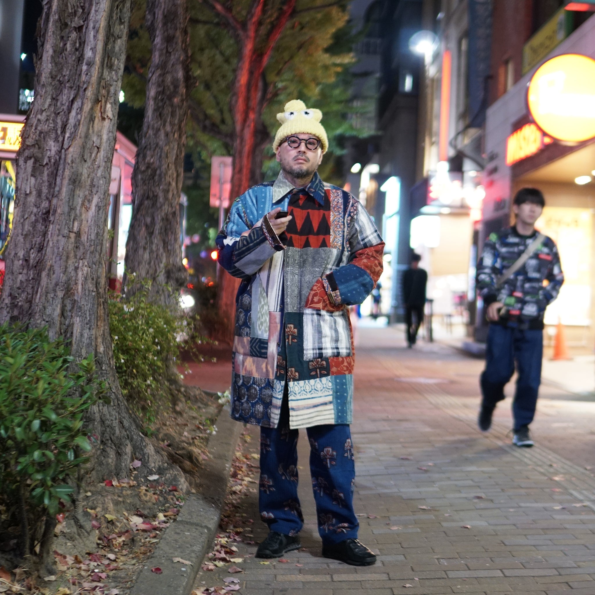 karudo2023aw10 | SANTOS_SANTOSDESCRIPTION: QUILTED LONG COAT WITHZIP & SNAP BUTTONS | Color:Patchwork 04【KARDO_カルド】