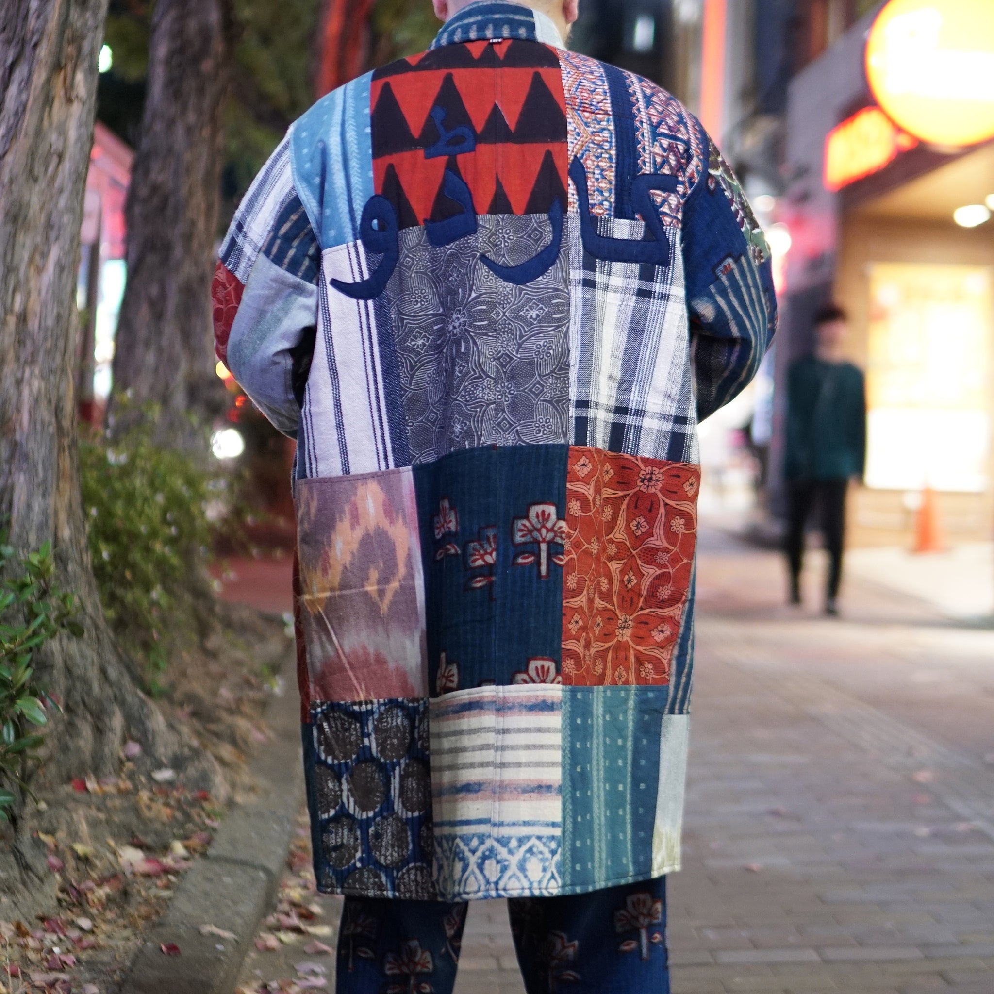 karudo2023aw10 | SANTOS_SANTOSDESCRIPTION: QUILTED LONG COAT WITHZIP & SNAP BUTTONS | Color:Patchwork 04【KARDO_カルド】