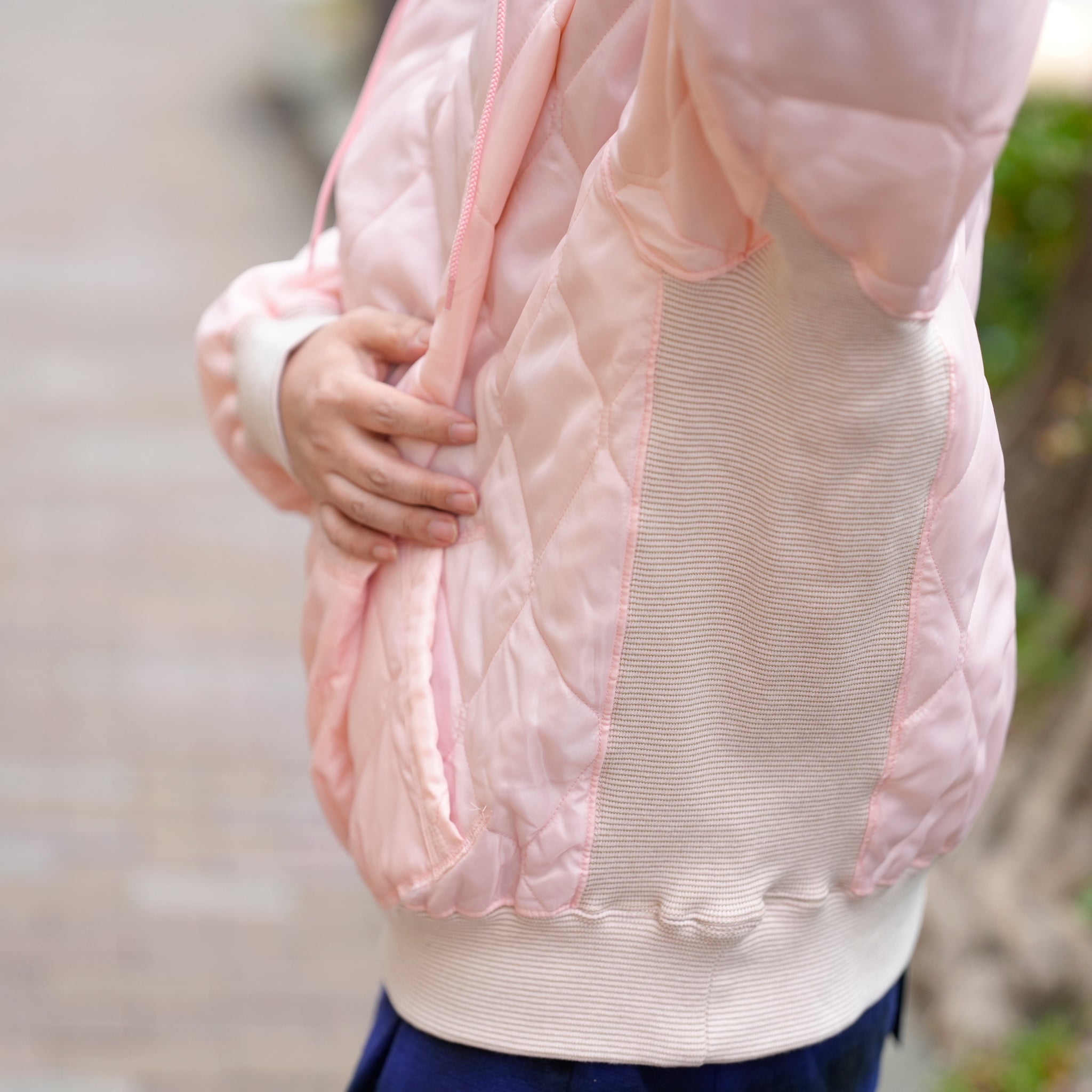 Retrofit hoodie Quilted Padding / McClure (Pink) | CZ-ImSt-344【IMPRESTORE_インプレストア】
