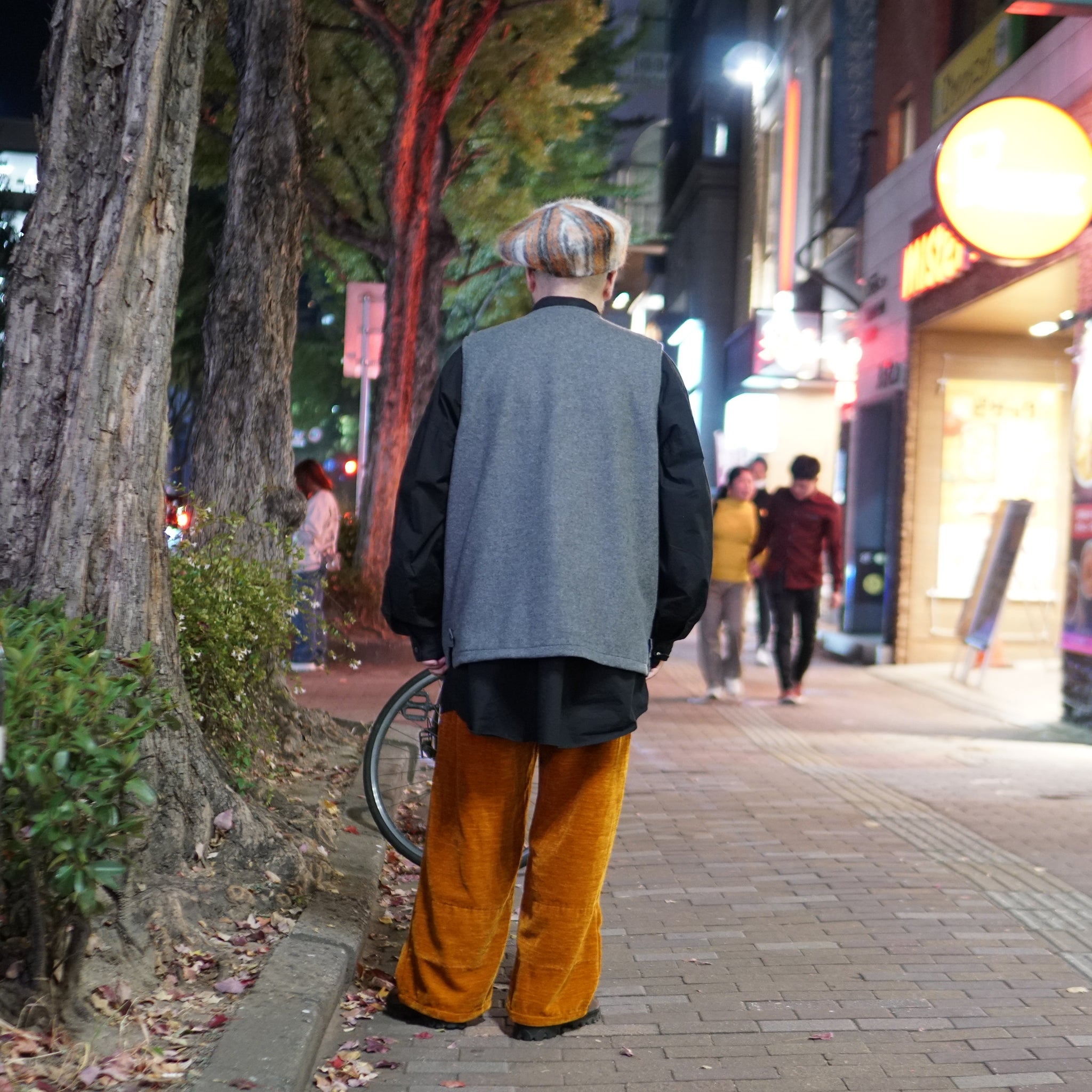 2023aw-BDU-02 | BDU 4 POCKET VEST-SOFT MELTON | Color:Gray/Black【CATTA_カッタ】
