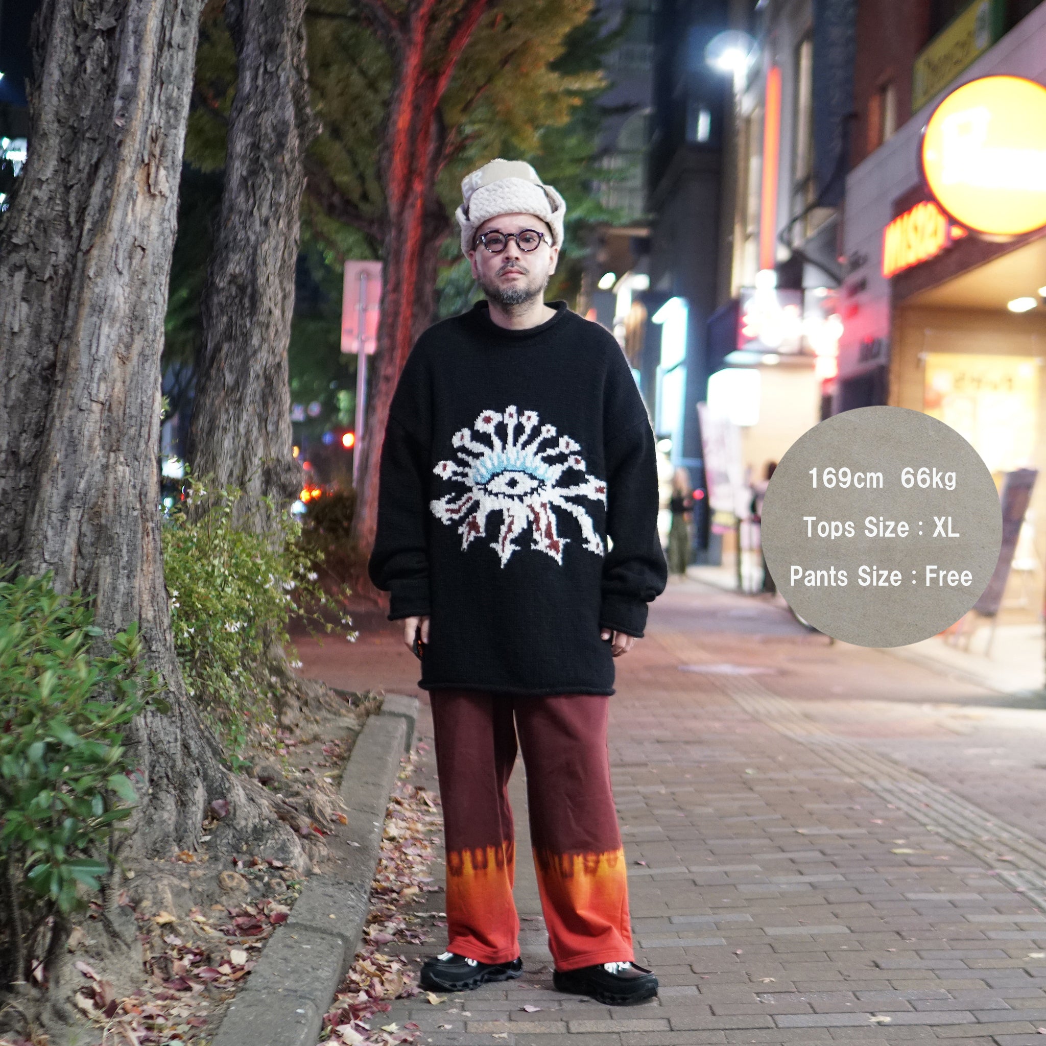 No:MK01-01 | Name:EYE Pullover | Color:Black【MONITALY_モニタリー】