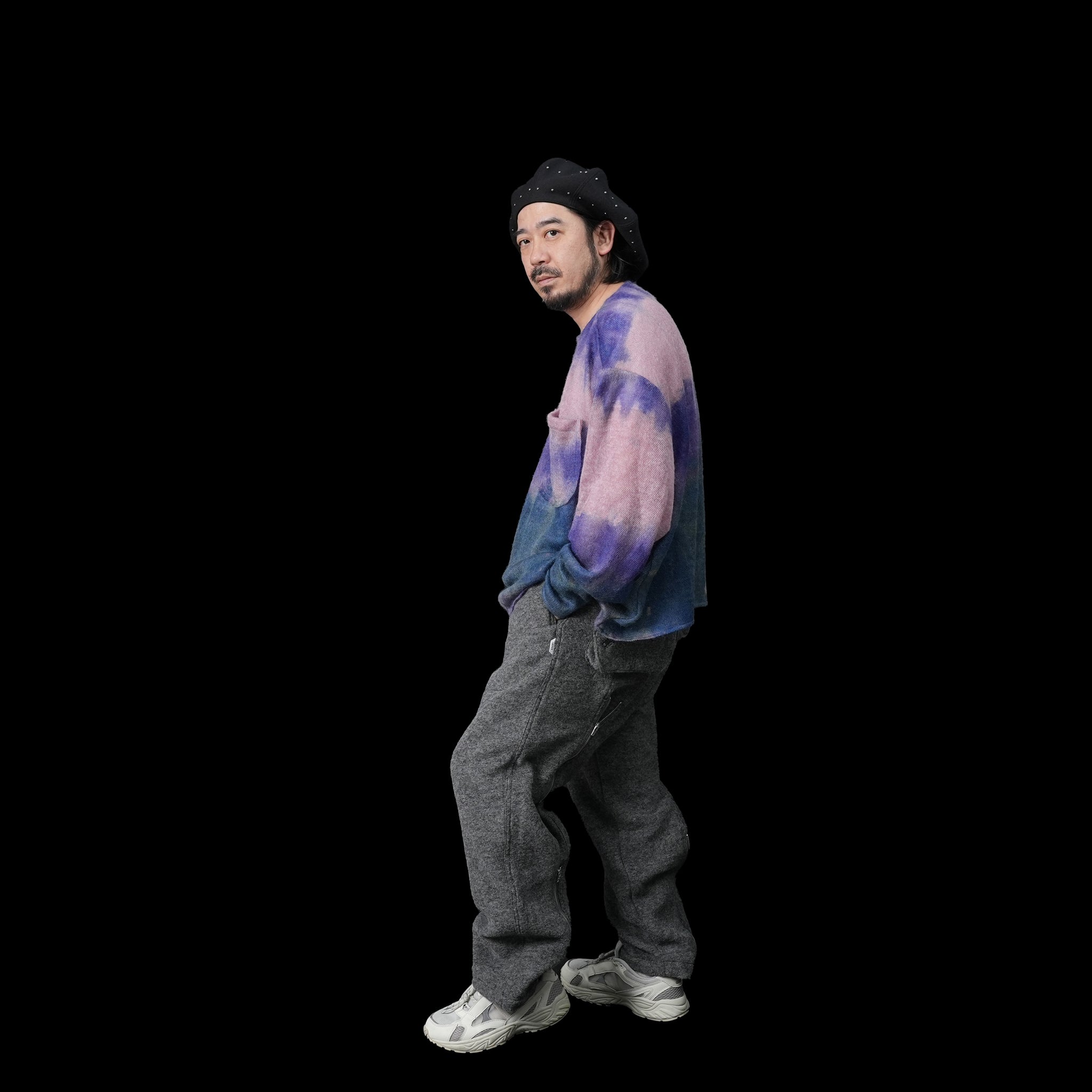 AD00230 | wool bondage pants | Color:Melange Gray【ADAN_アダン】