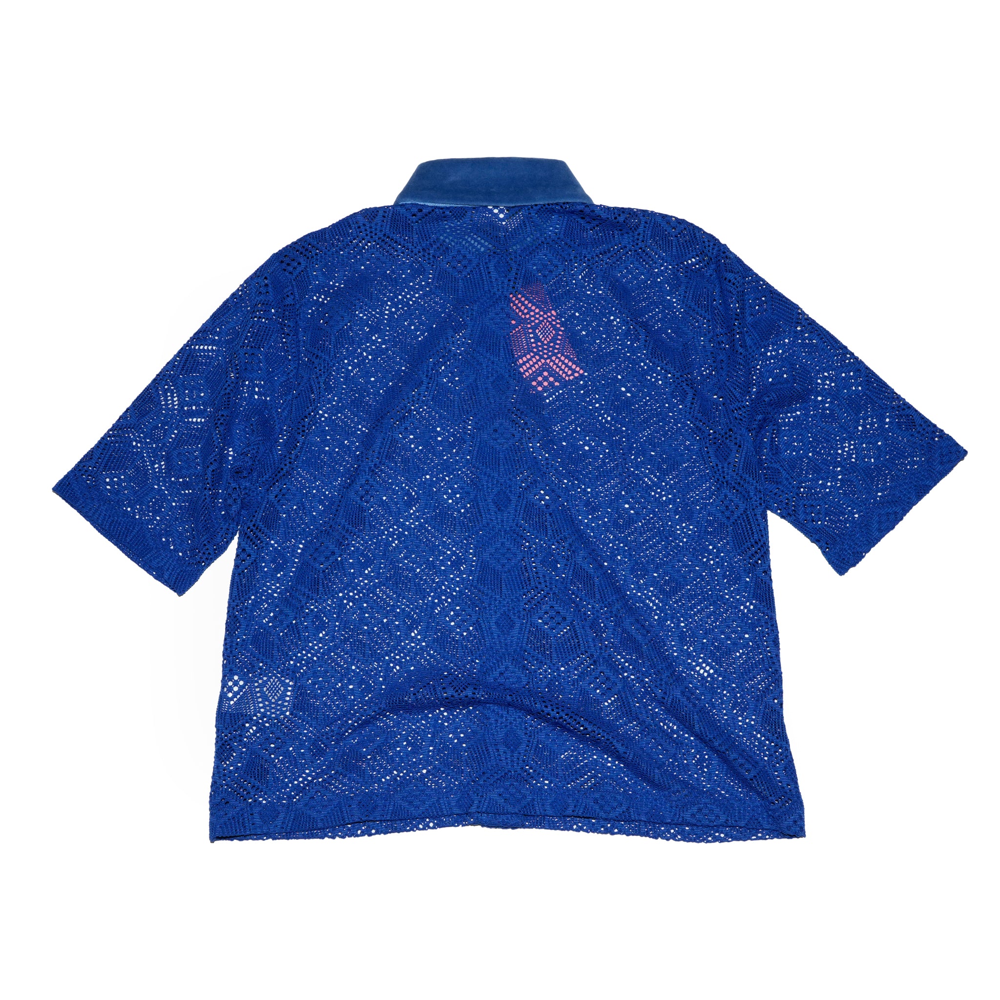 ハーフスリーブレースシャツ | Color_Blue | No_opizi251009_blue【OPULENCE_オーピュレンス】【archive】