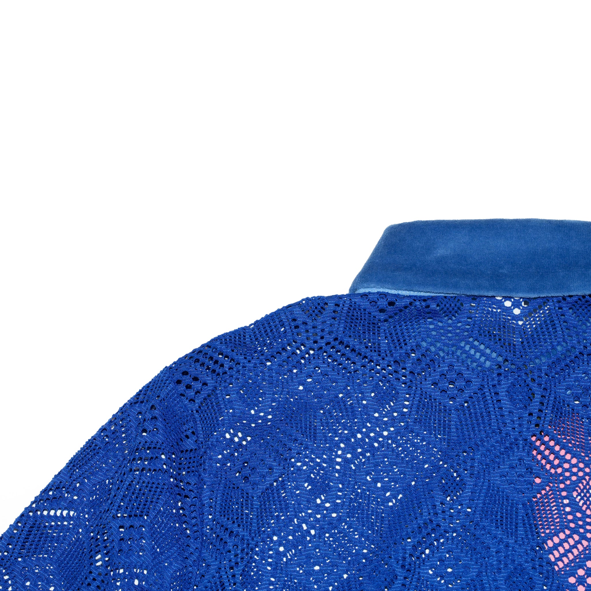 ハーフスリーブレースシャツ | Color_Blue | No_opizi251009_blue【OPULENCE_オーピュレンス】【archive】