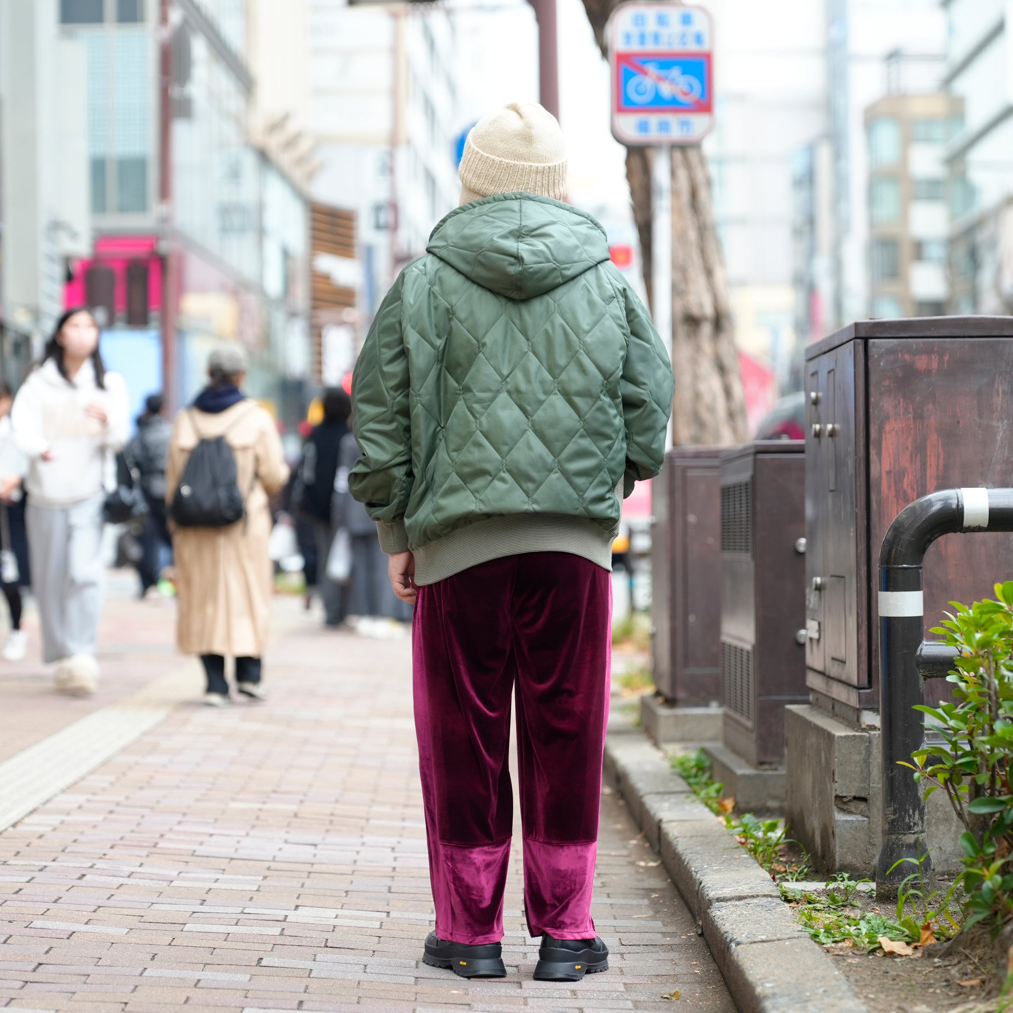 Retrofit hoodie Quilted Padding / McClure (olive) | CZ-ImSt-344【IMPRESTORE_インプレストア】
