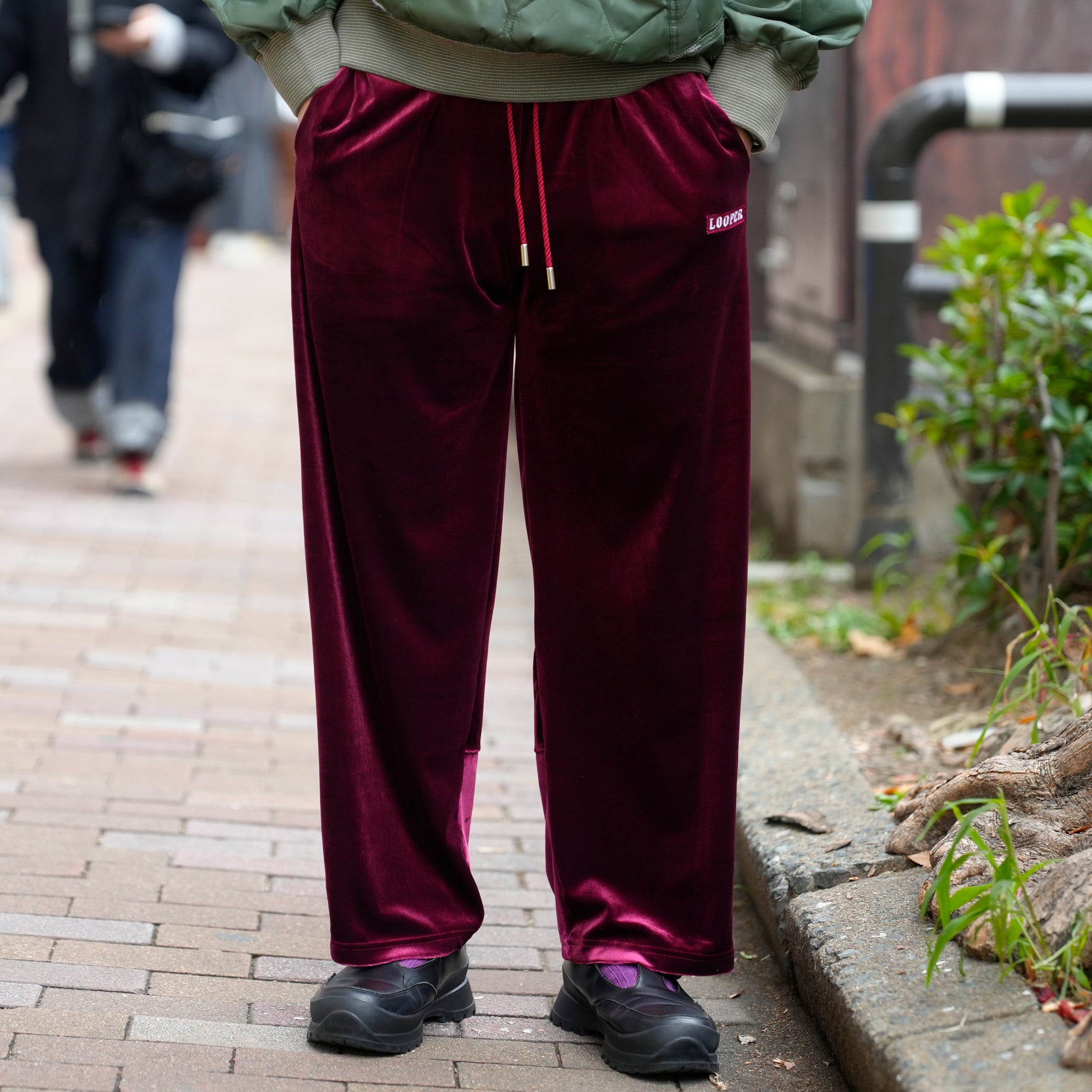 Velor Pants | Color_Wine Purple | No_L-PA-004_wine【Looper_ルーパー】