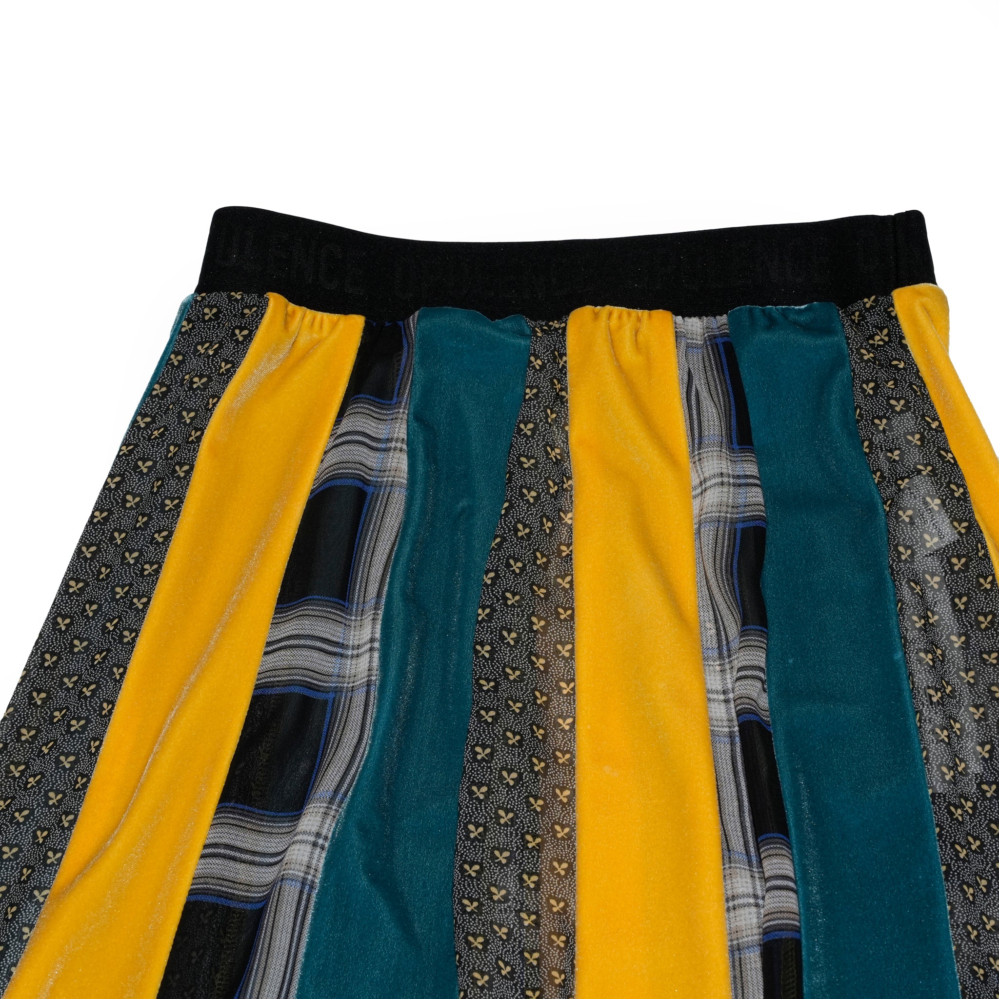 ベロア切り替えスカート | Color_Yellow | No_opizi0124002_yellow【OPULENCE_オーピュレンス】