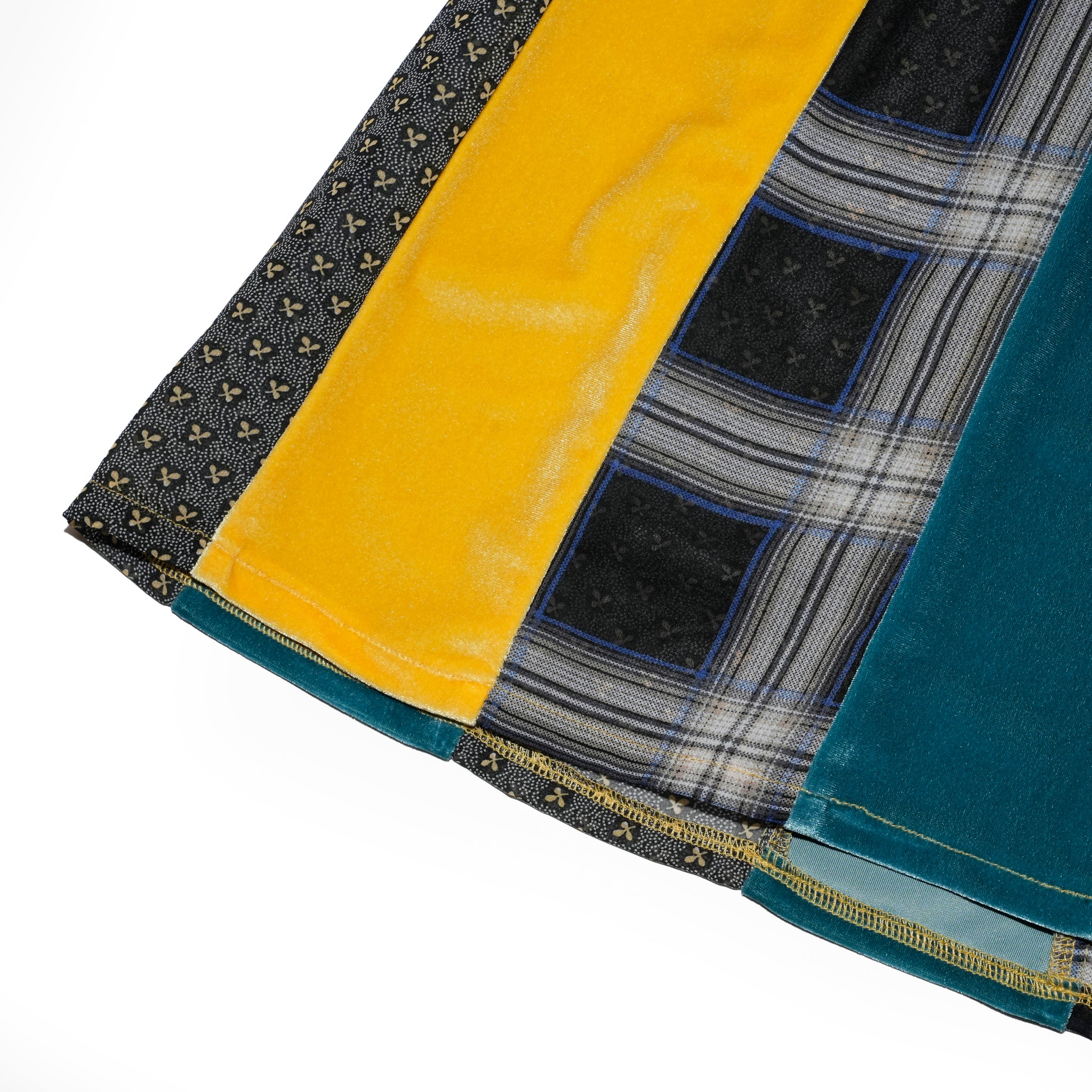 ベロア切り替えスカート | Color_Yellow | No_opizi0124002_yellow【OPULENCE_オーピュレンス】