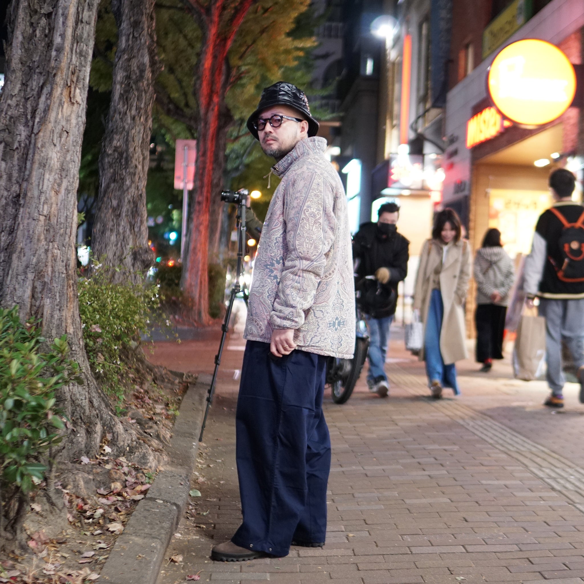 No:#590 | Name:FW23-BIG UNISEX BALLOON PANTS | Color:Navy| Size:Free【WORKWARE】