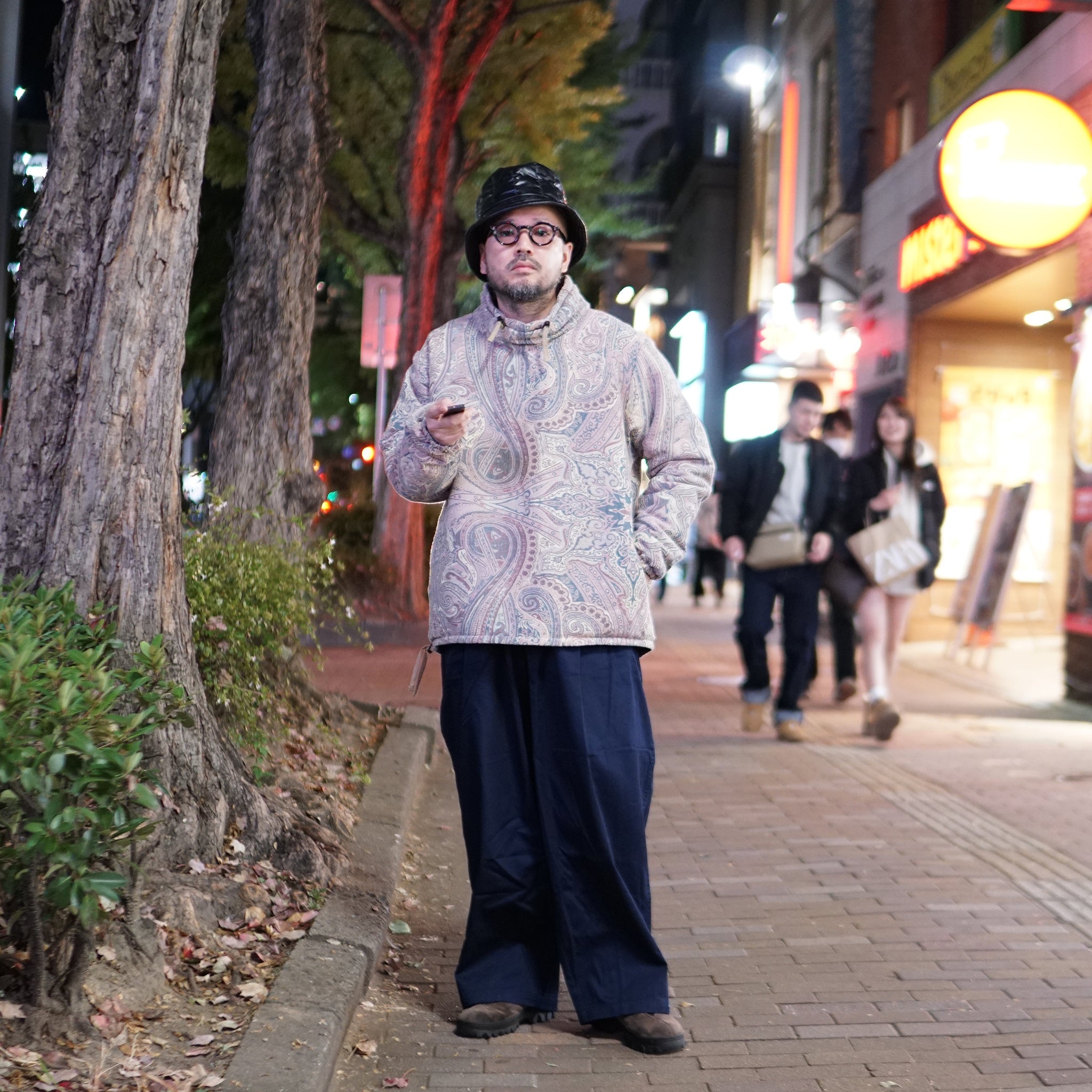 M32503-16 | Insulated Mock Neck Pullover | Color:Betro Paisley Pink【MONITALY_モニタリー】