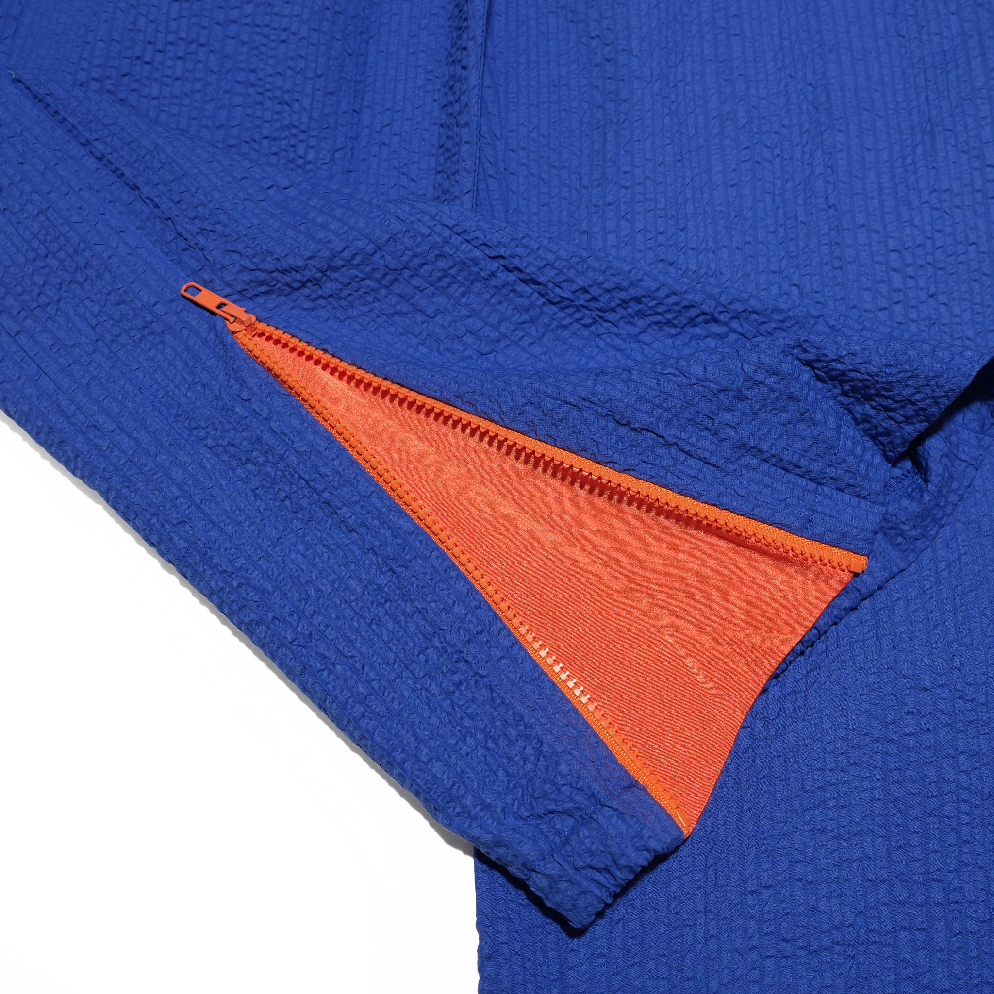 ZIP HEM SEERSUCKER PANTS – Blue | HCAE