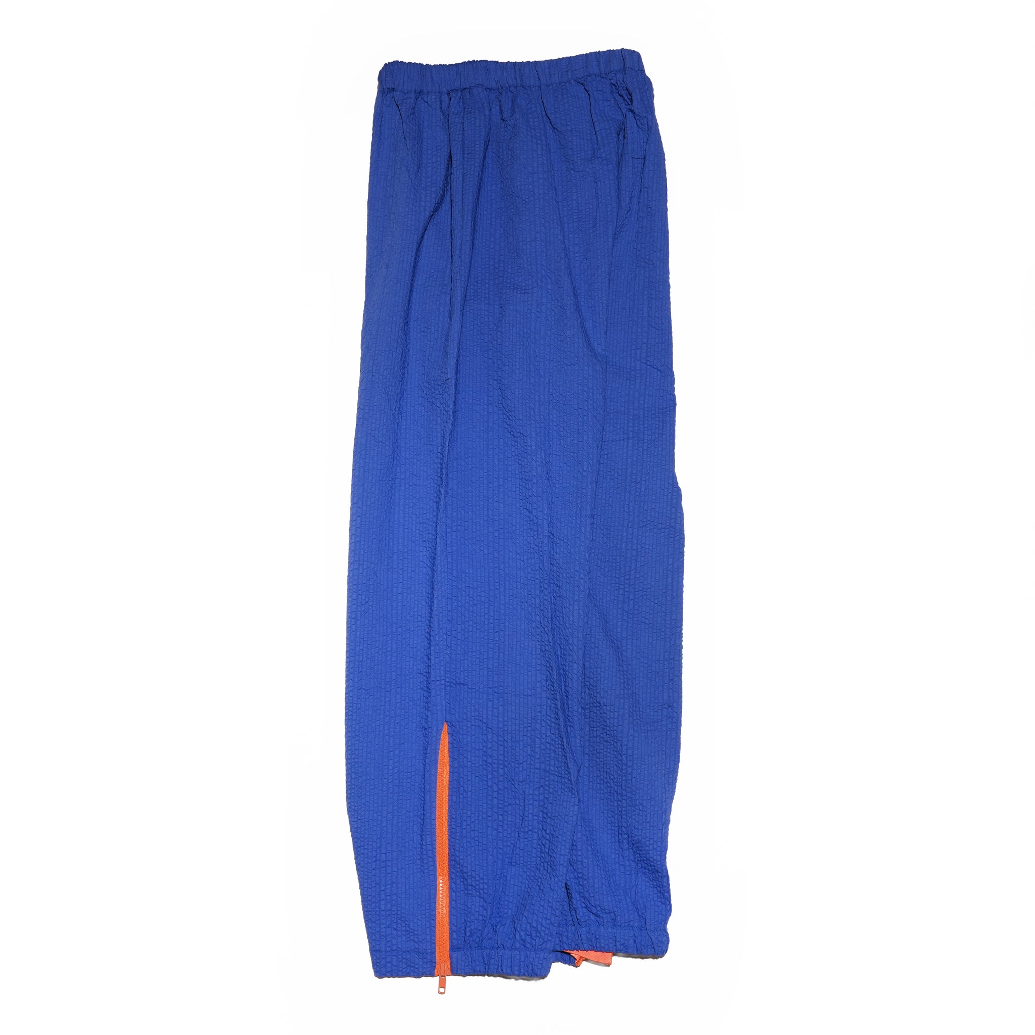 ZIP HEM SEERSUCKER PANTS – Blue | HCAE