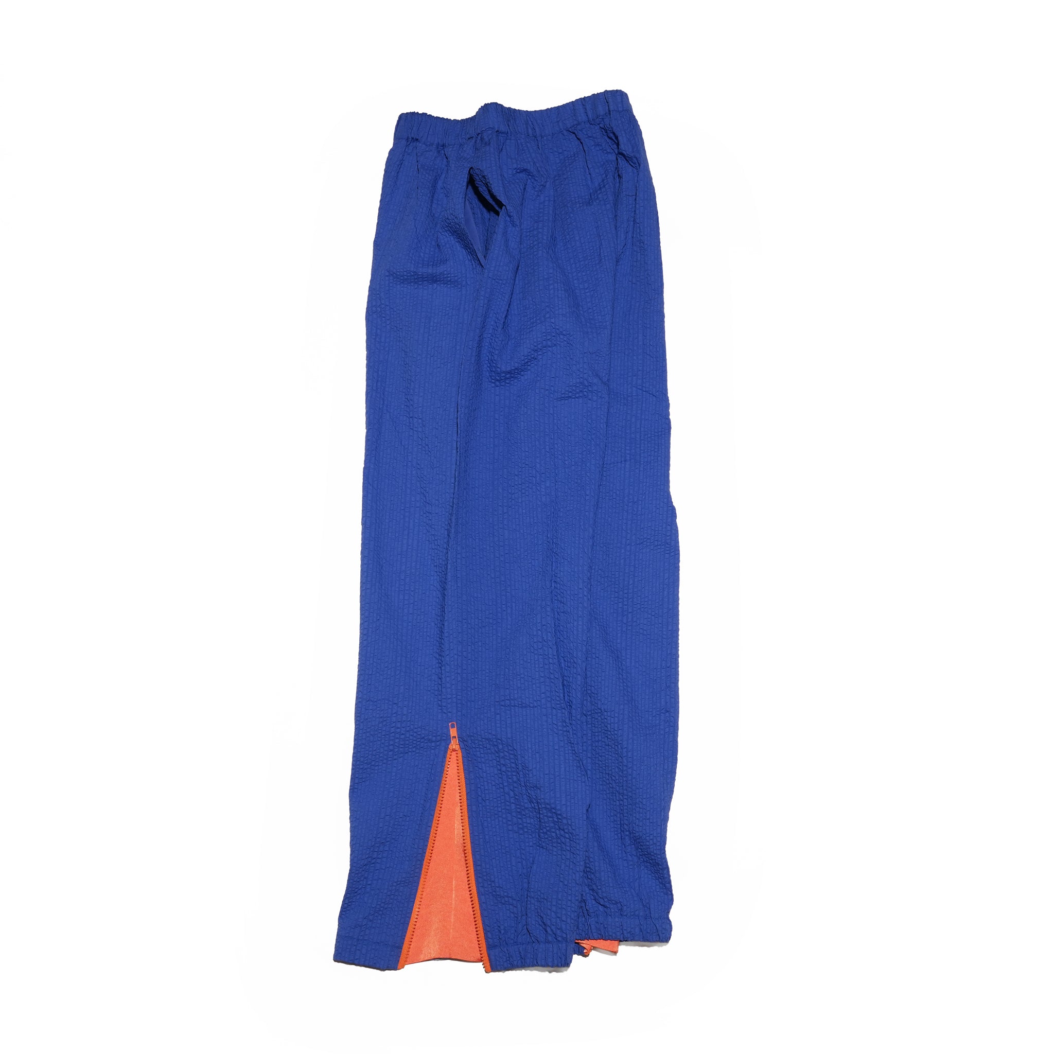 ZIP HEM SEERSUCKER PANTS – Blue | HCAE