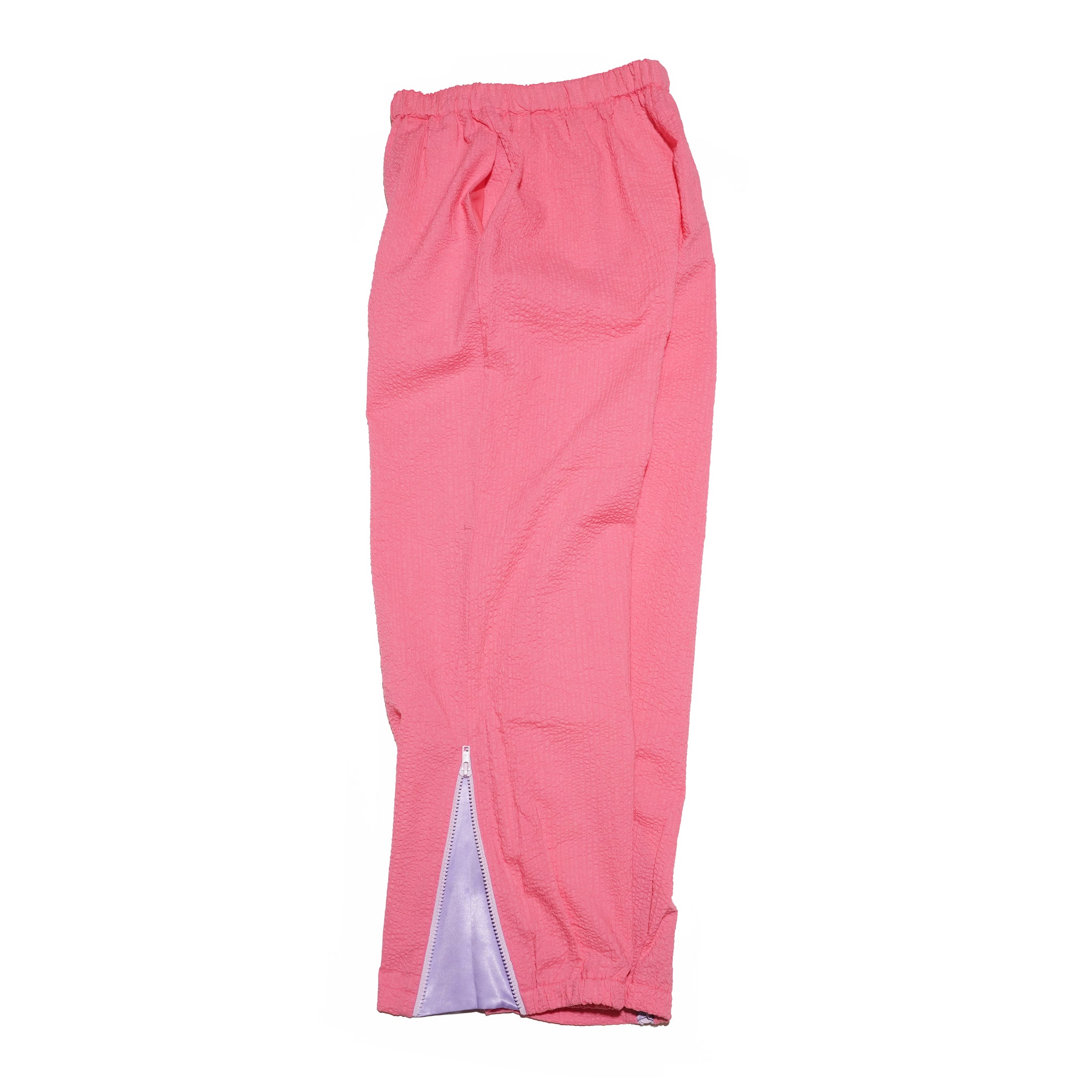 ZIP HEM SEERSUCKER PANTS – Pink | HCAE