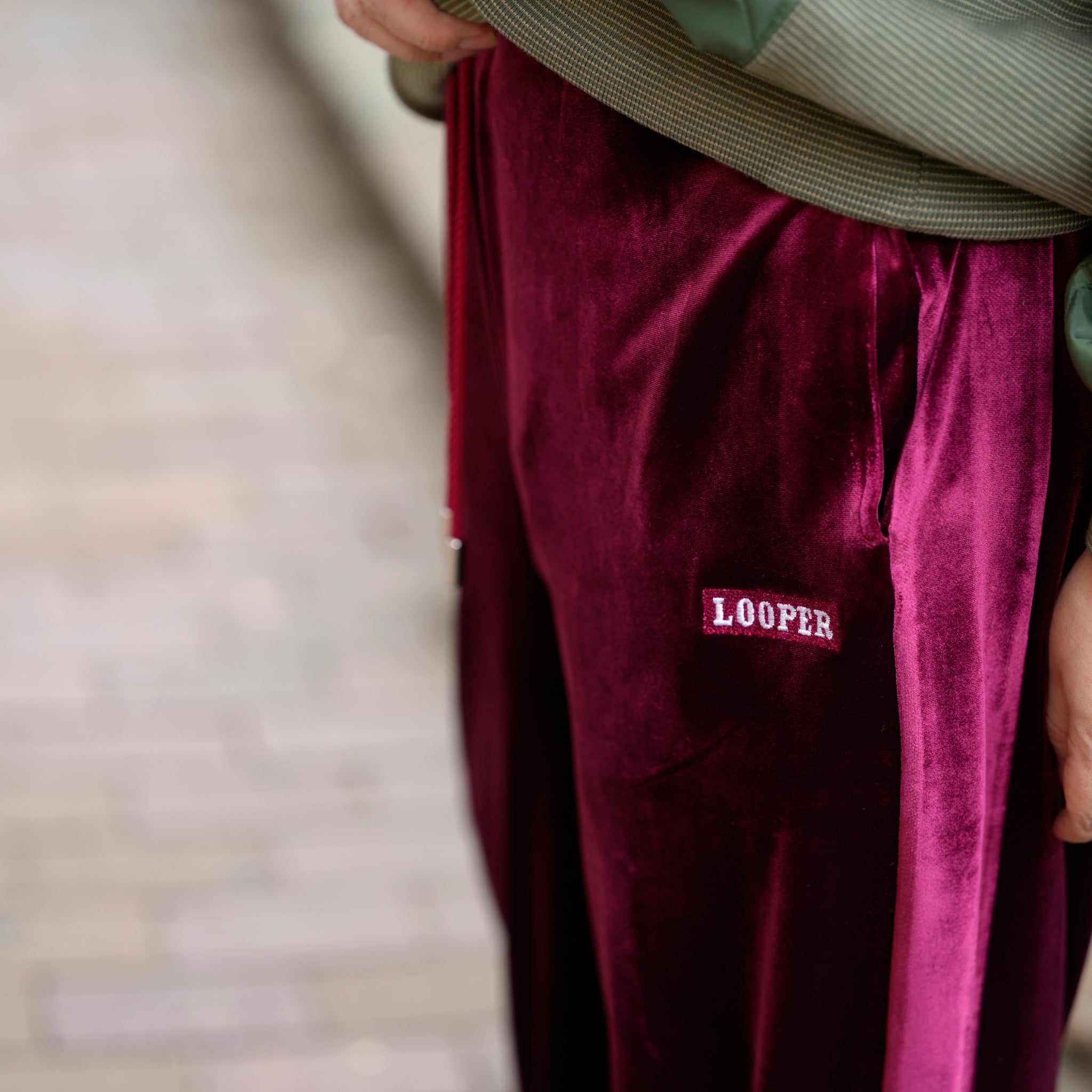 Velor Pants | Color_Wine Purple | No_L-PA-004_wine【Looper_ルーパー】