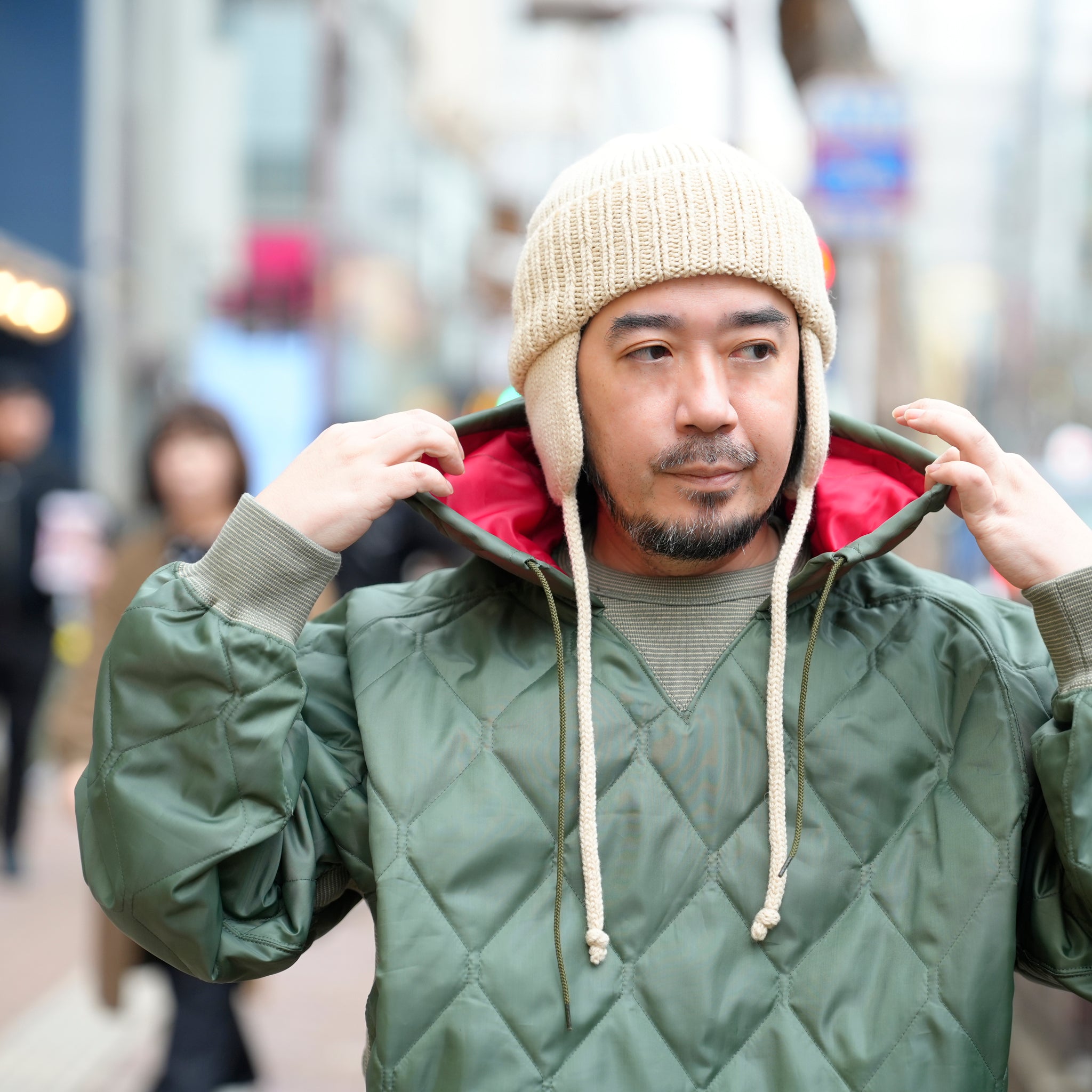 Retrofit hoodie Quilted Padding / McClure (olive) | CZ-ImSt-344【IMPRESTORE_インプレストア】