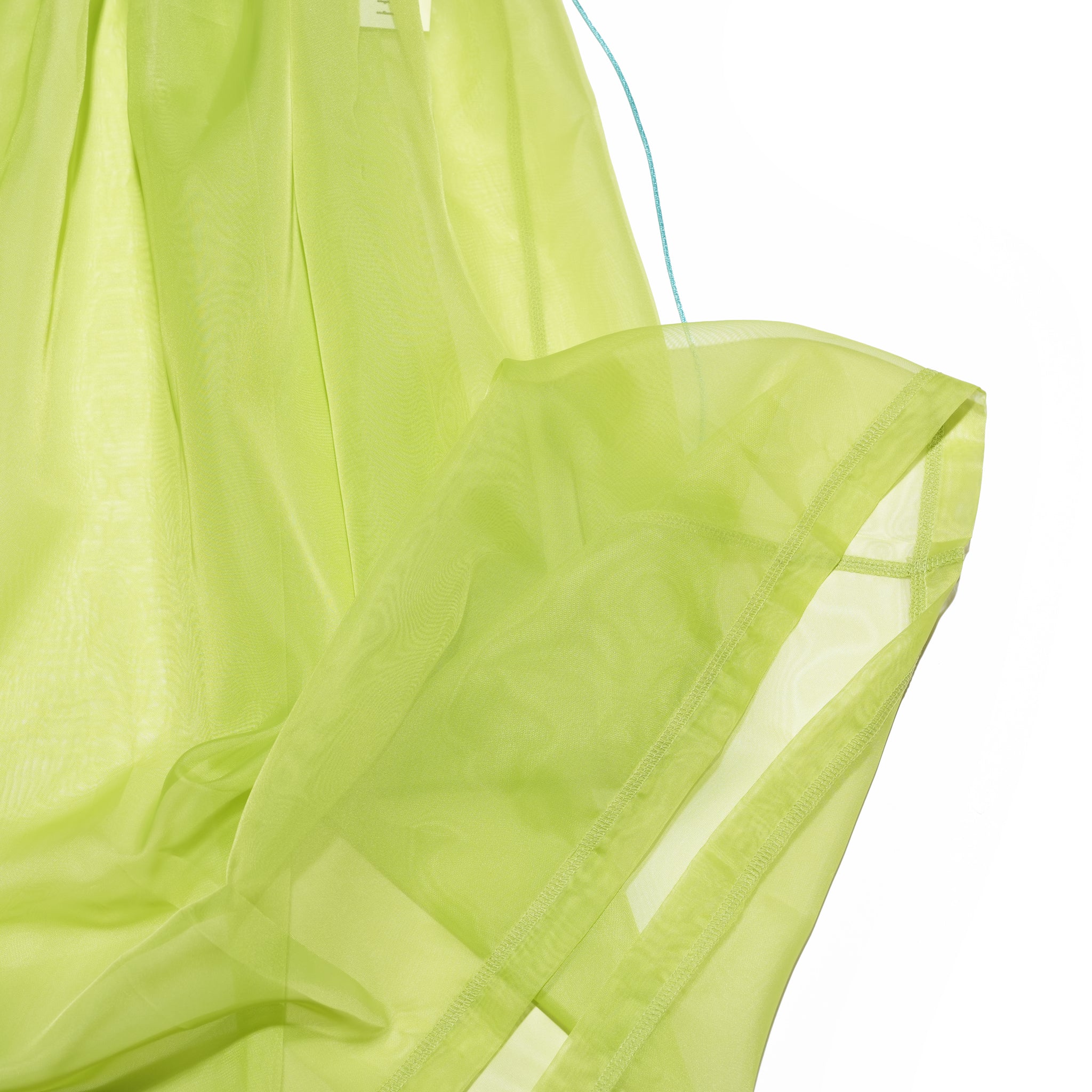 ORGANDY SHEER LAYERED DRESS – Green | HCAE