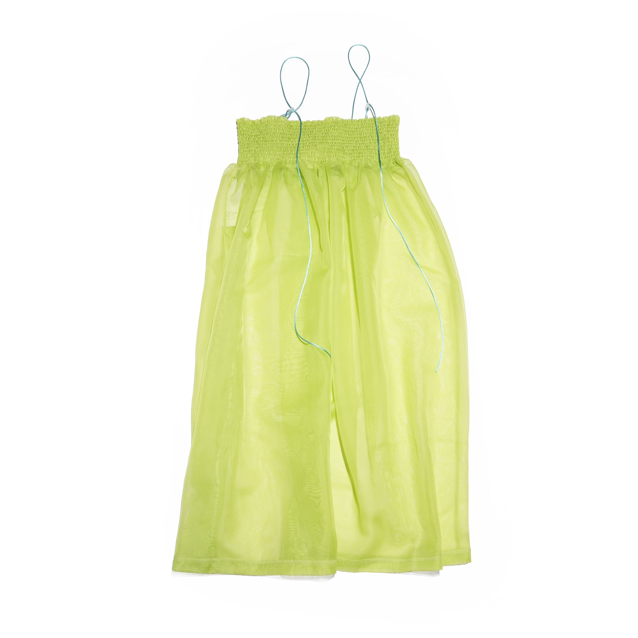 ORGANDY SHEER LAYERED DRESS – Green | HCAE