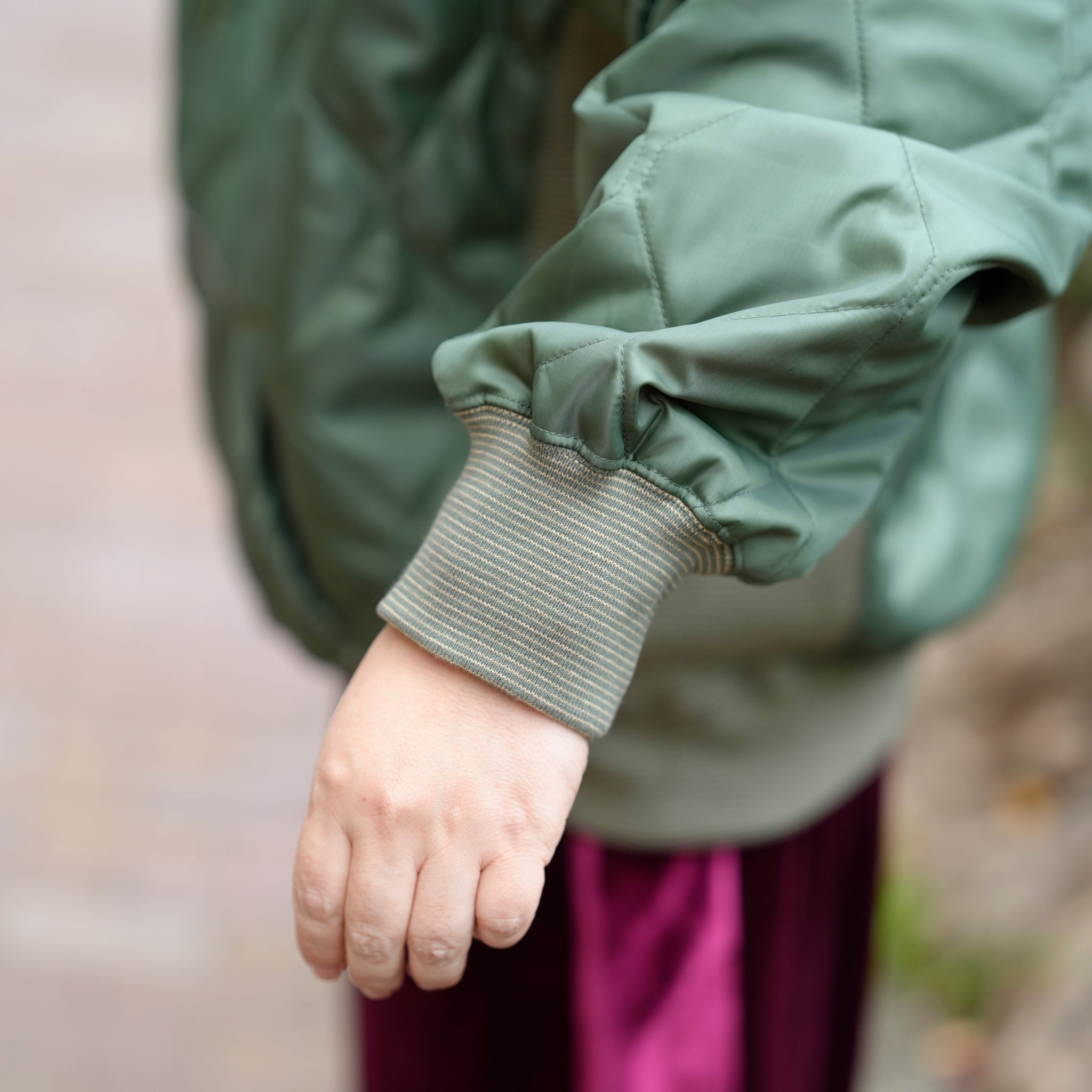 Retrofit hoodie Quilted Padding / McClure (olive) | CZ-ImSt-344【IMPRESTORE_インプレストア】