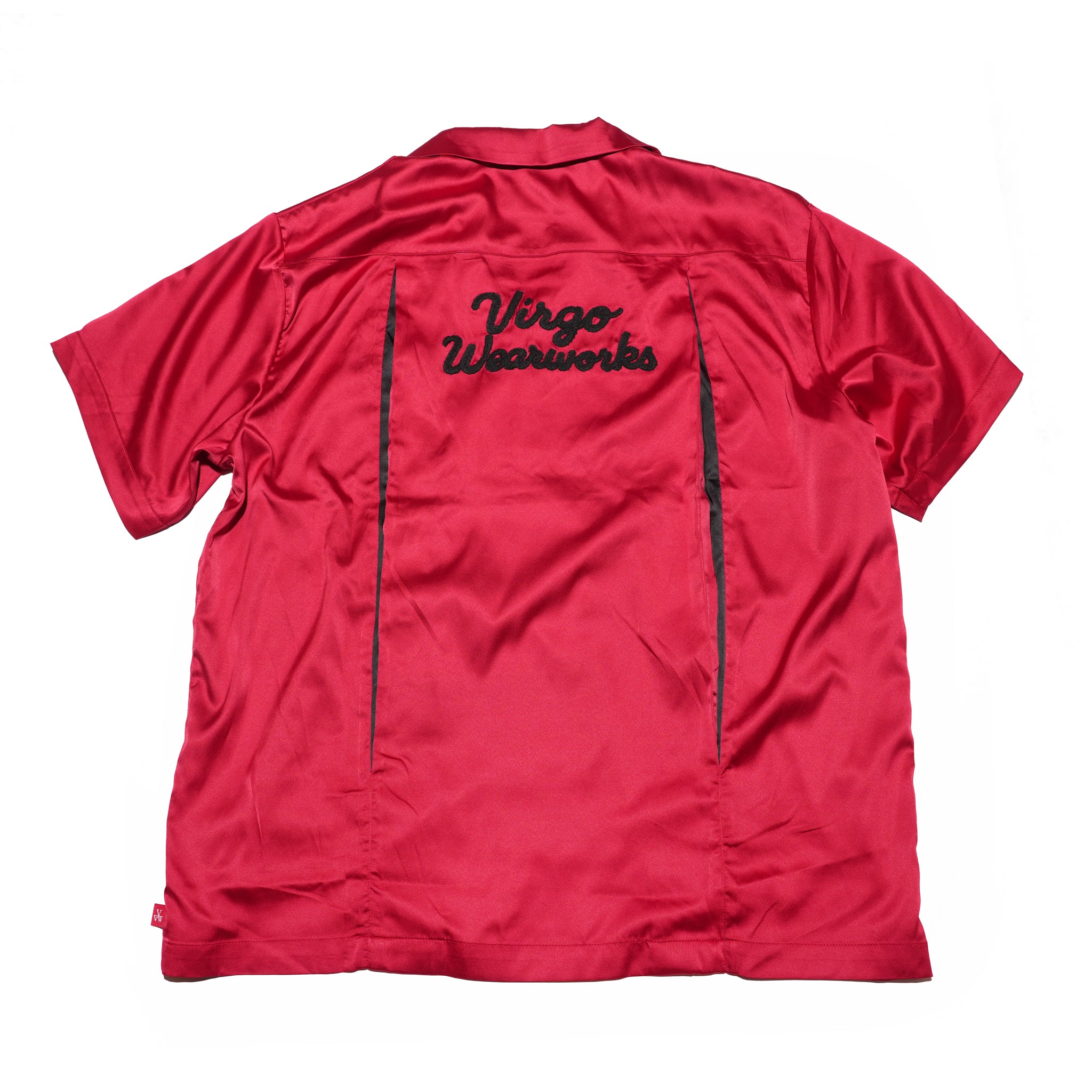 LUXE BOWLING SATIN SHIRT – Red | VIRGOwearworks