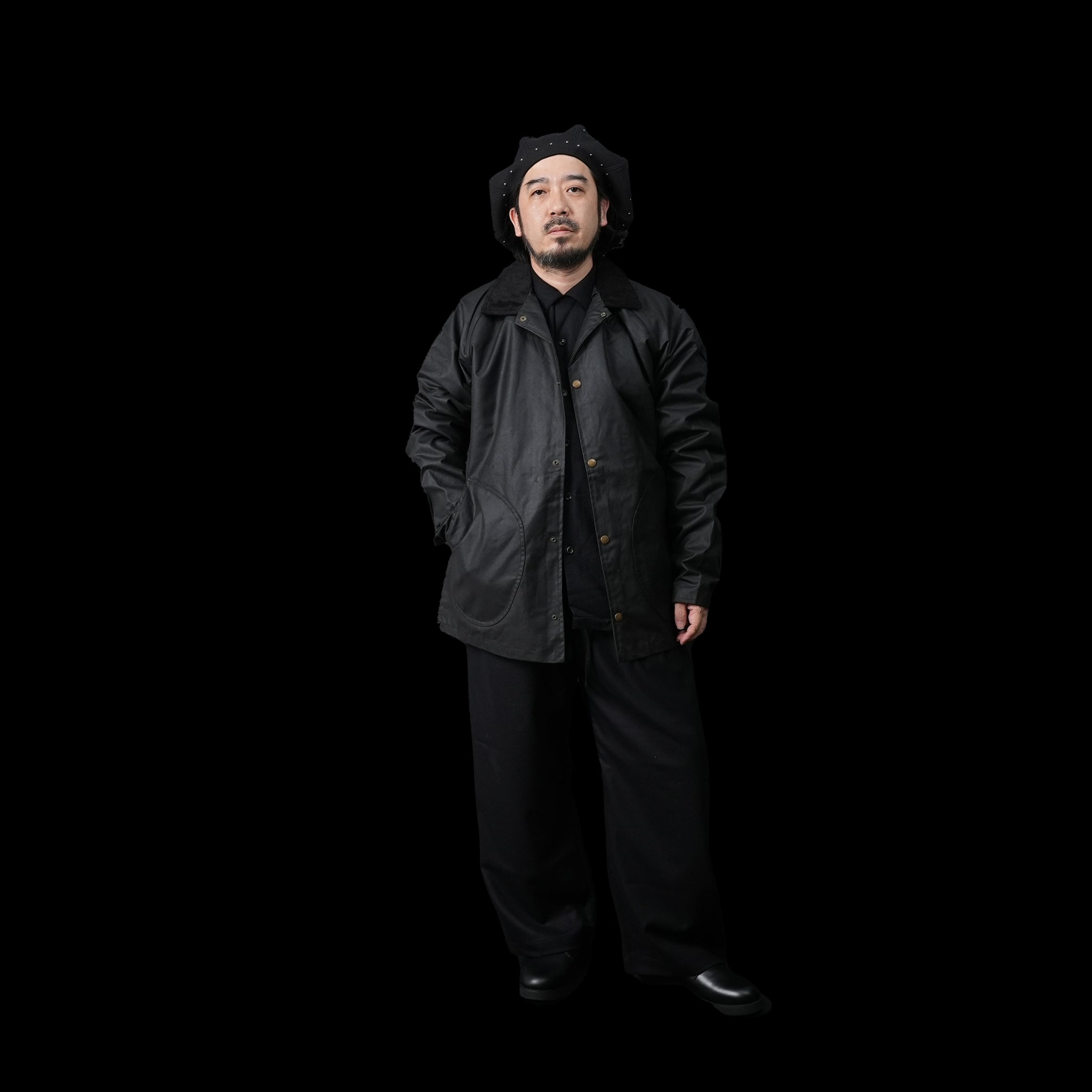 No:HFW22 FW01 | Name:Coach Jacket | Color:Black/Brown【H.F AND WEAVER_エイチ.エフ アンド ウィーバー】
