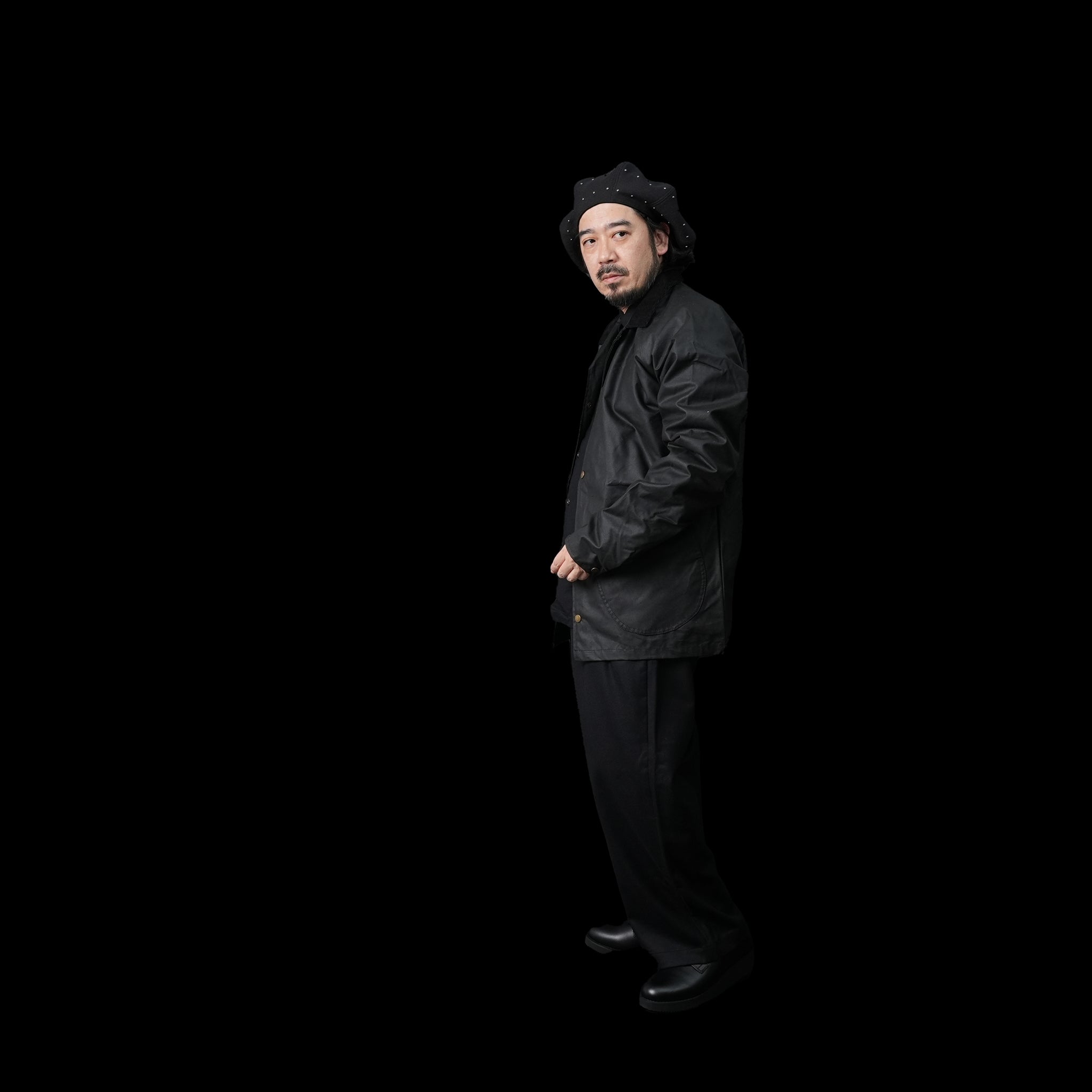 No:HFW22 FW01 | Name:Coach Jacket | Color:Black/Brown【H.F AND WEAVER_エイチ.エフ アンド ウィーバー】