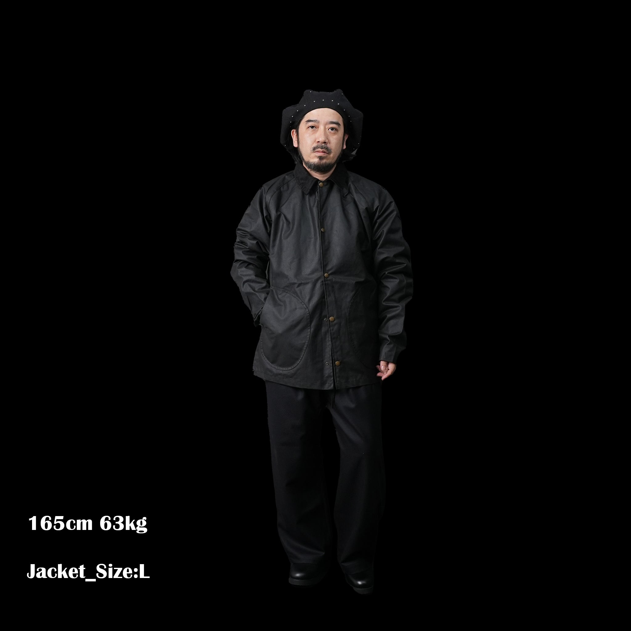 No:HFW22 FW01 | Name:Coach Jacket | Color:Black/Brown【H.F AND WEAVER_エイチ.エフ アンド ウィーバー】