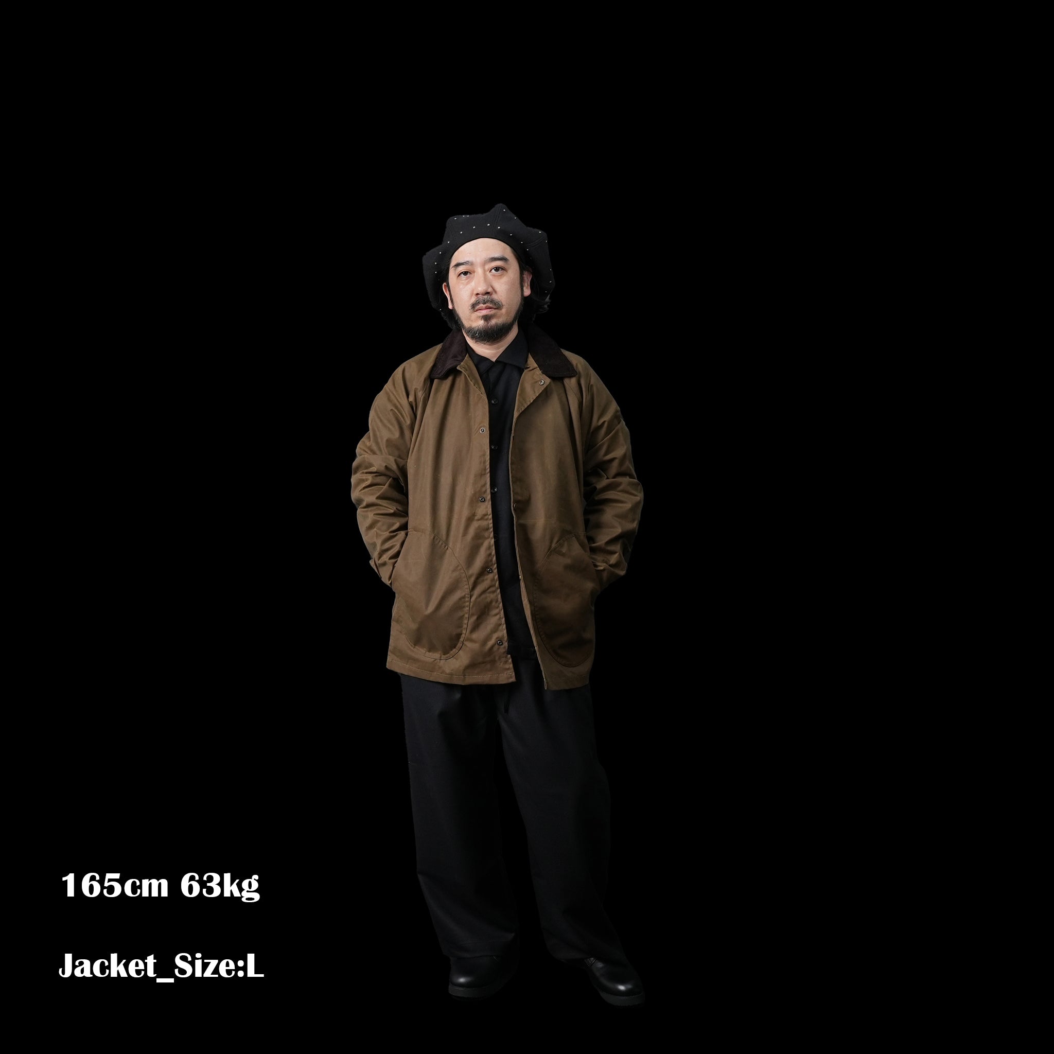 No:HFW22 FW01 | Name:Coach Jacket | Color:Black/Brown【H.F AND WEAVER_エイチ.エフ アンド ウィーバー】