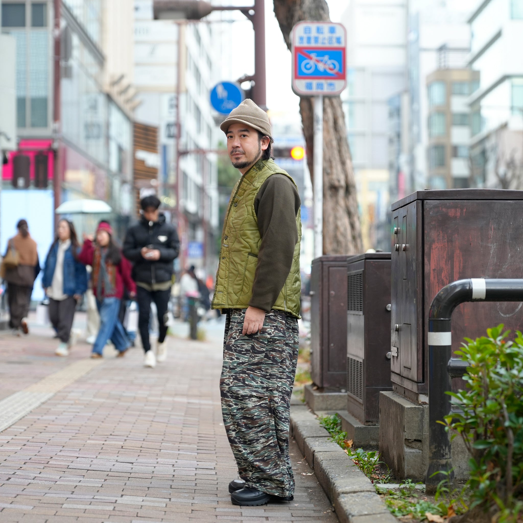 QUILTING VEST | Color_Olive | No_odd2025aw-006【ODDMENT_オッドメント】