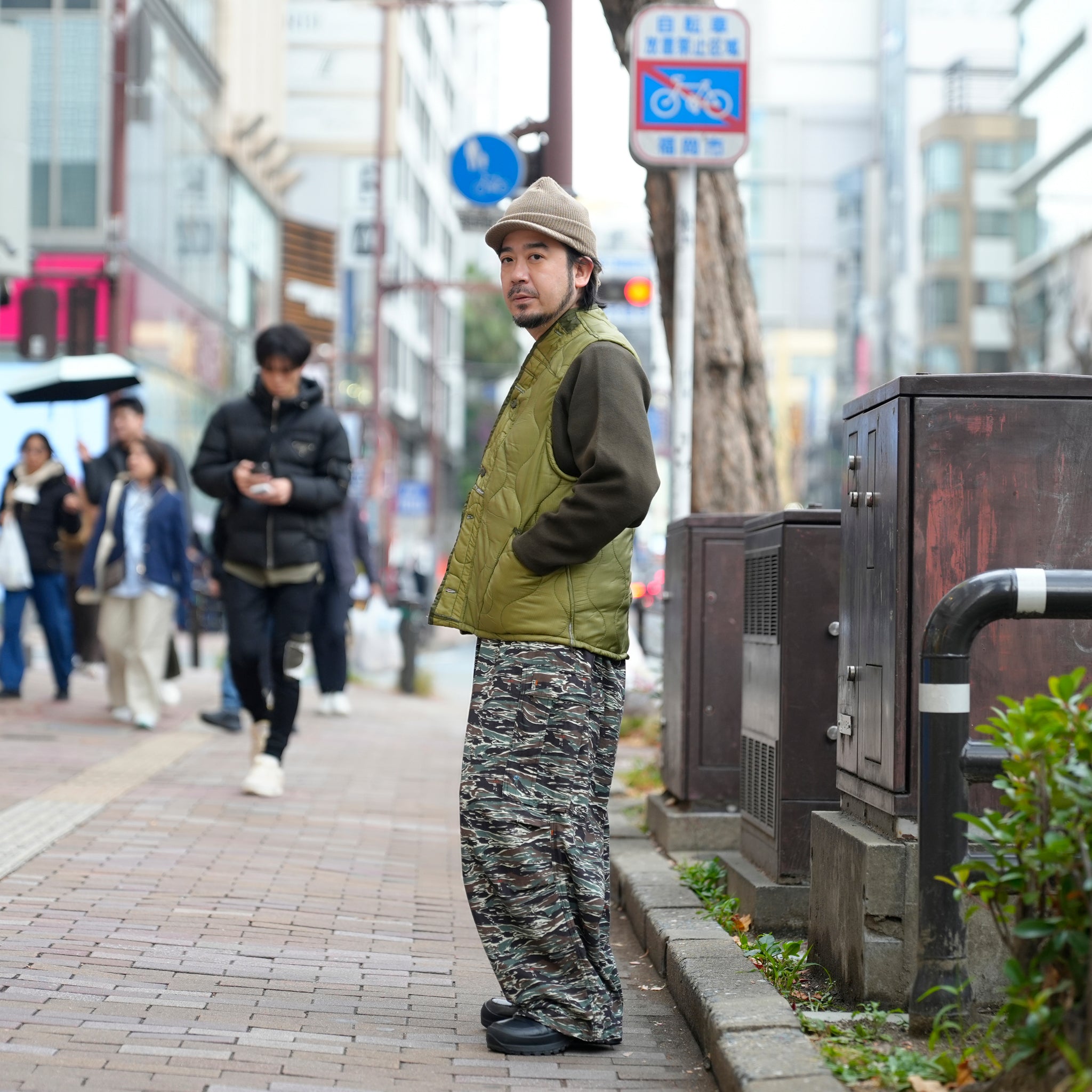 QUILTING VEST | Color_Olive | No_odd2025aw-006【ODDMENT_オッドメント】