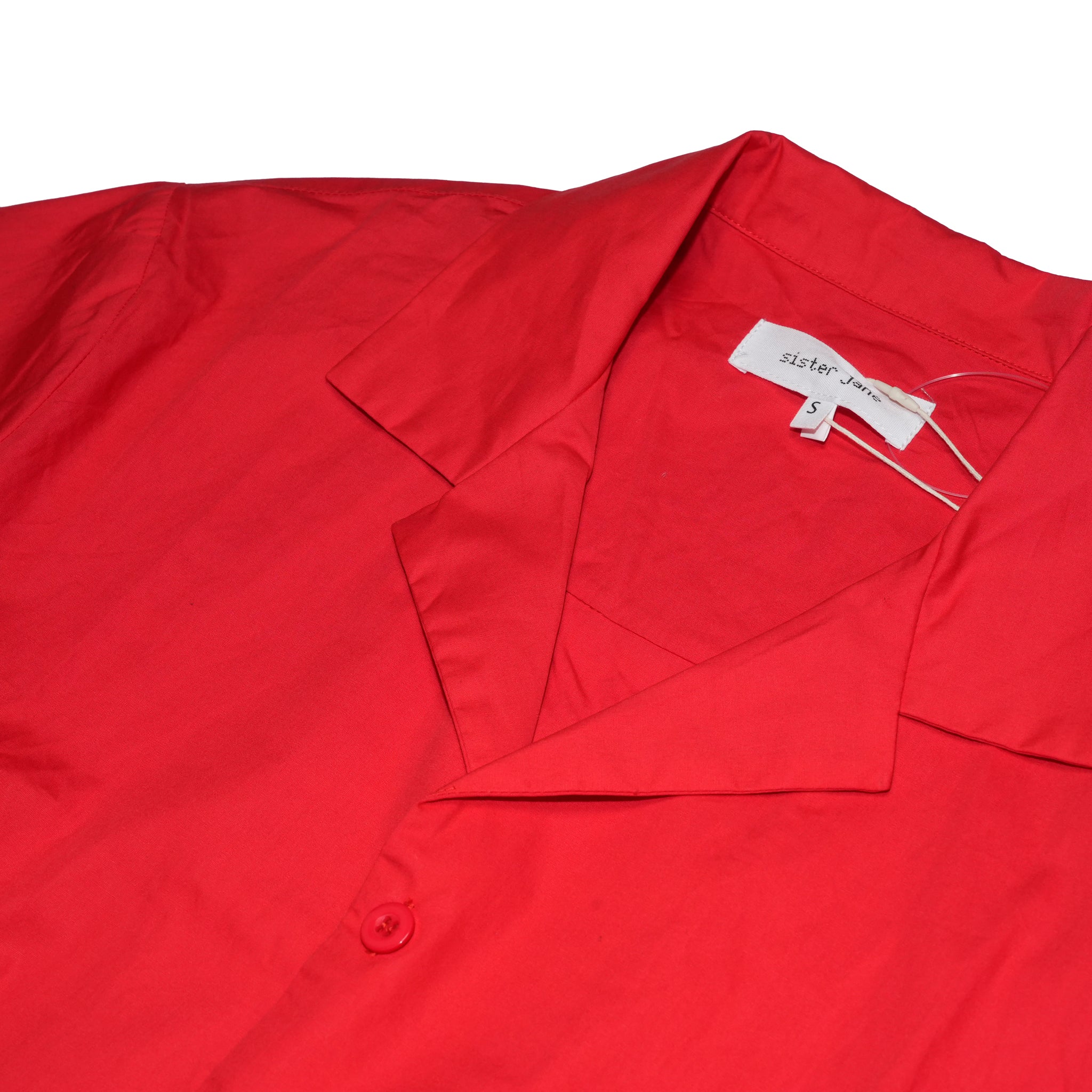 Rosario Trimmed Pockets Shirt | Color_Red | No_32SM00BLM162RED_RED【SISTER JANE_シスタージェーン】