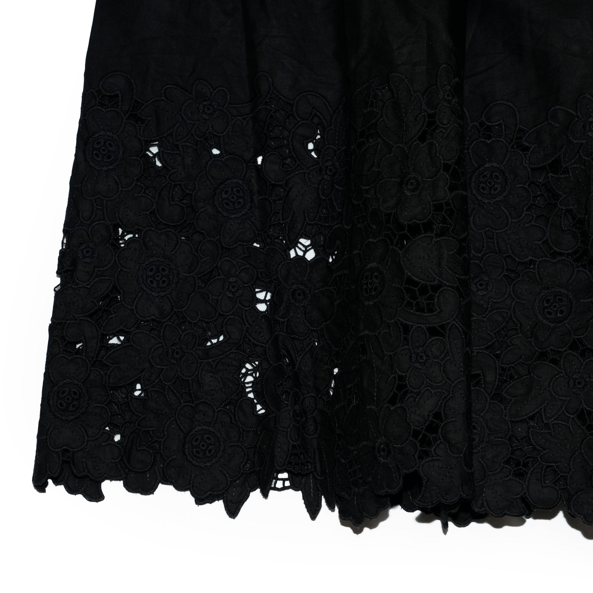 La Fiesta Embroidered Maxi Skirt | Color_Black | No_32SJ00SK454BLK_BLACK【SISTER JANE_シスタージェーン】