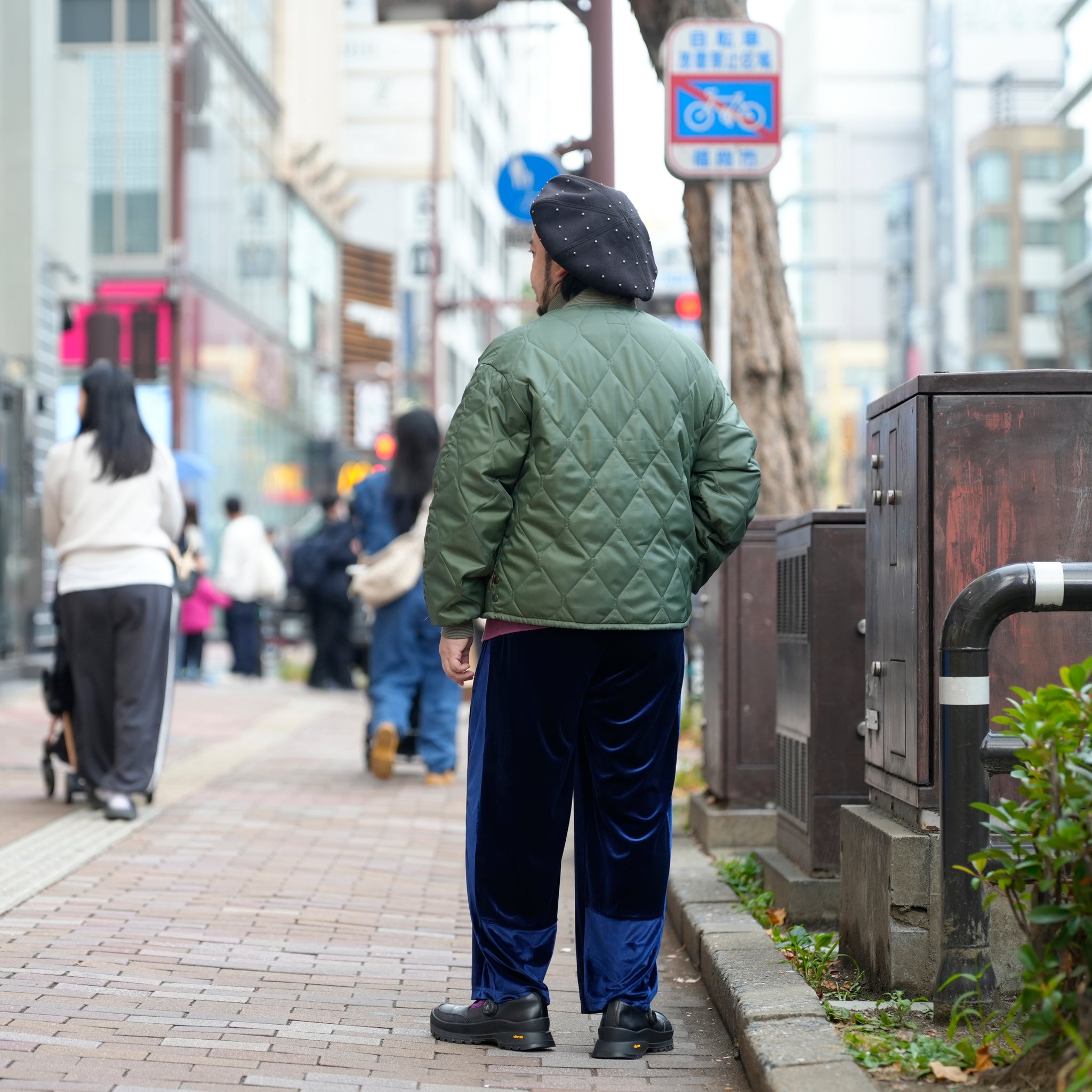 Velor Pants | Color_Navy | No_L-PA-004_navy【Looper_ルーパー】