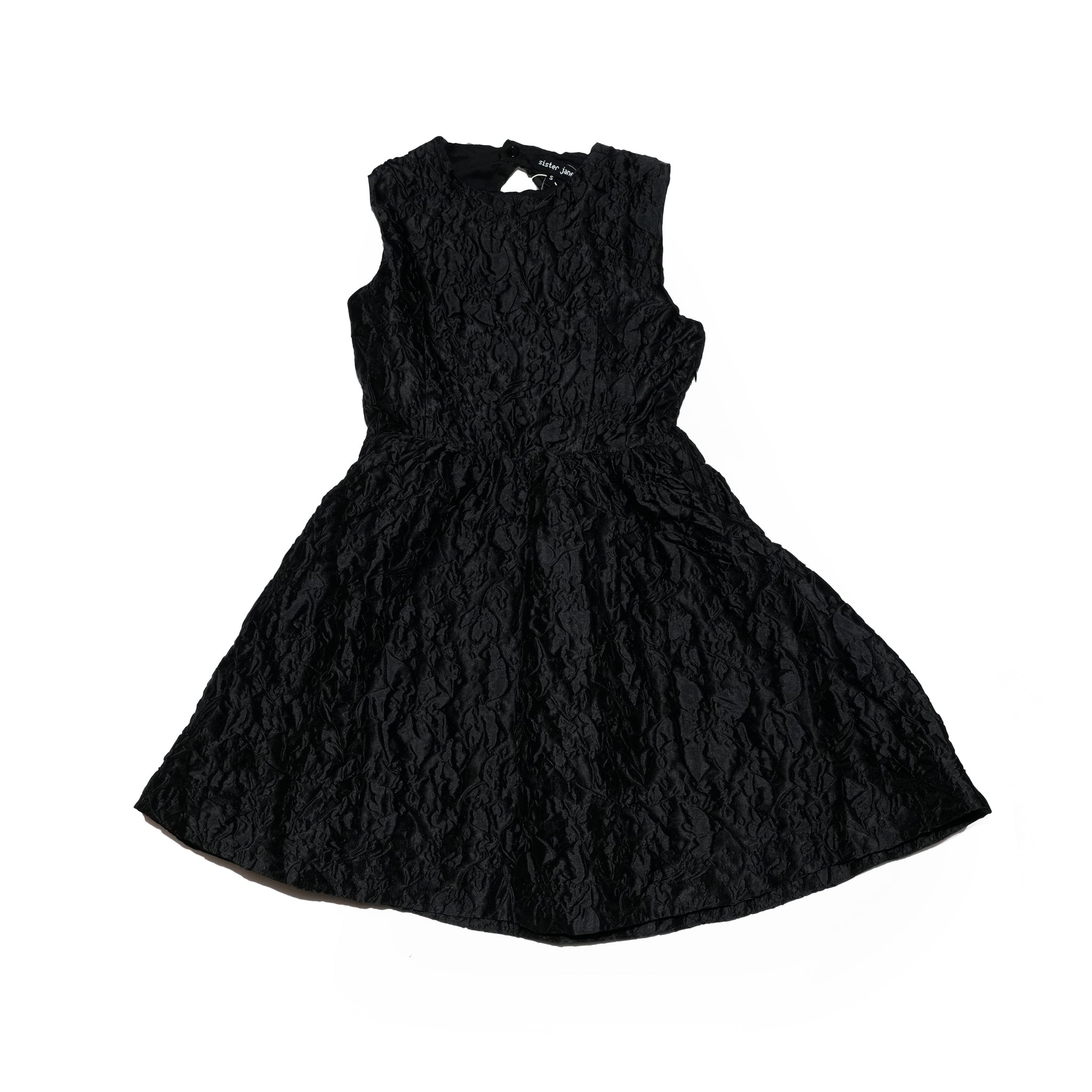 Lucia Jacquard Open Back Mini Dress | Color_Black | No_32SJ00DR2309BLK_BLACK【SISTER JANE_シスタージェーン】