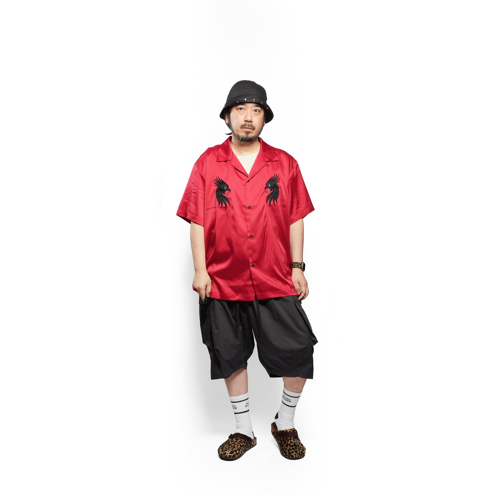 LUXE BOWLING SATIN SHIRT – Red | VIRGOwearworks