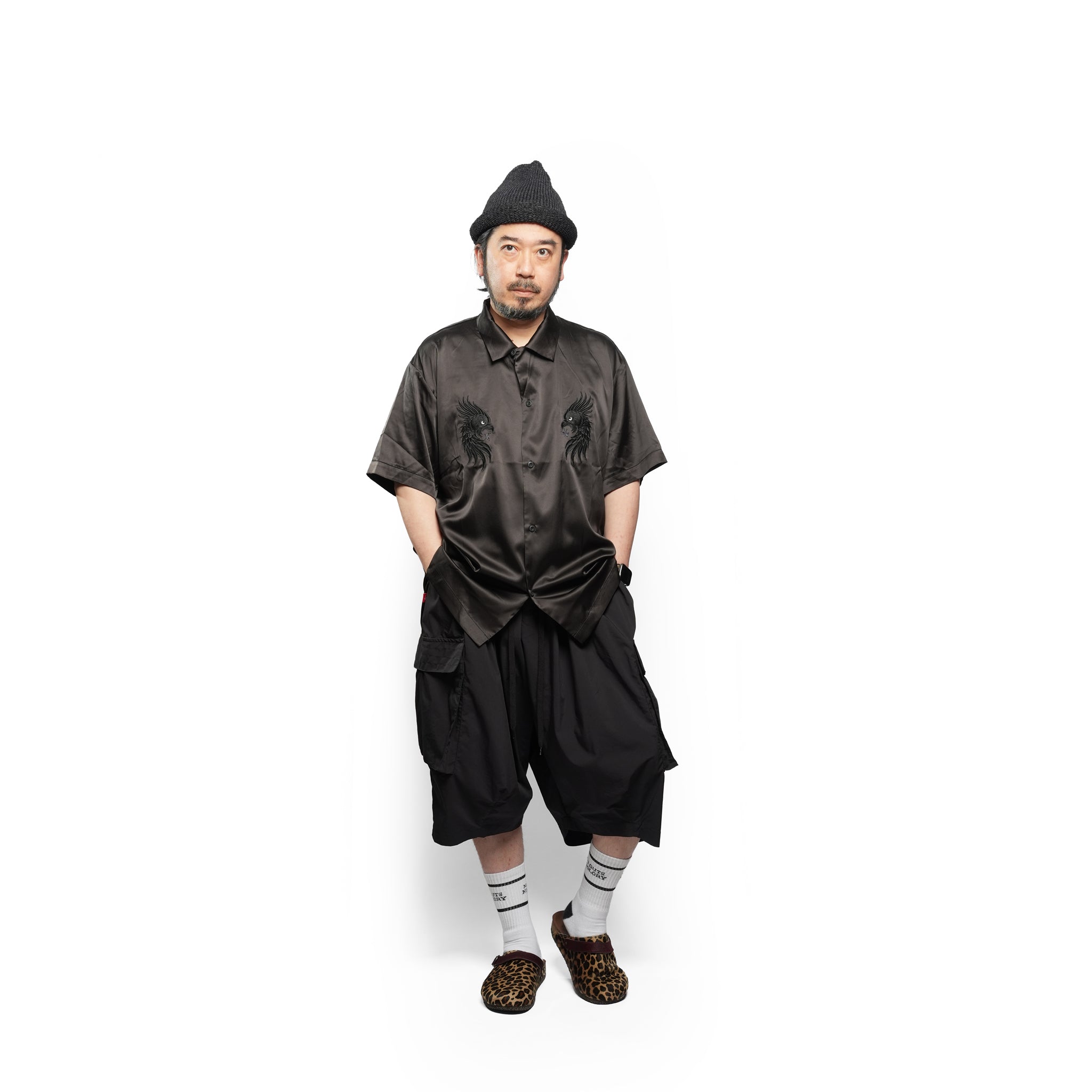 LUXE BOWLING SATIN SHIRT – Black | VIRGOwearworks