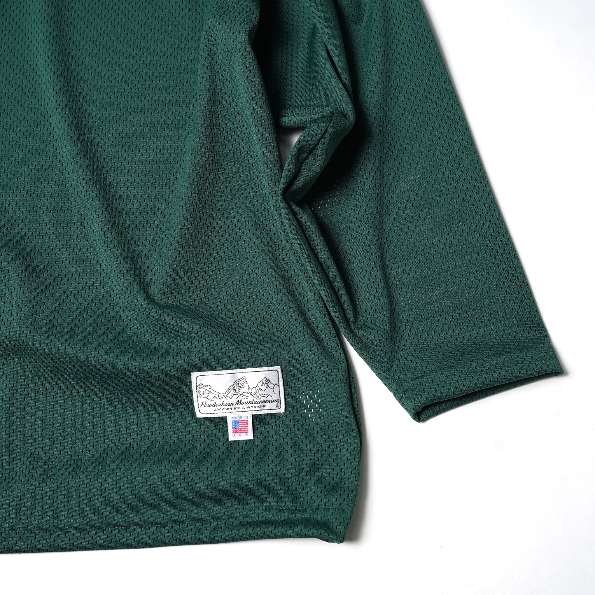 No:PH23FW-003 | Name:P.H. M. MESH TEE | Color:Green/Blue【POWDERHORN MOUNTAINEERING_パウダーホーンマウンテニアリング】