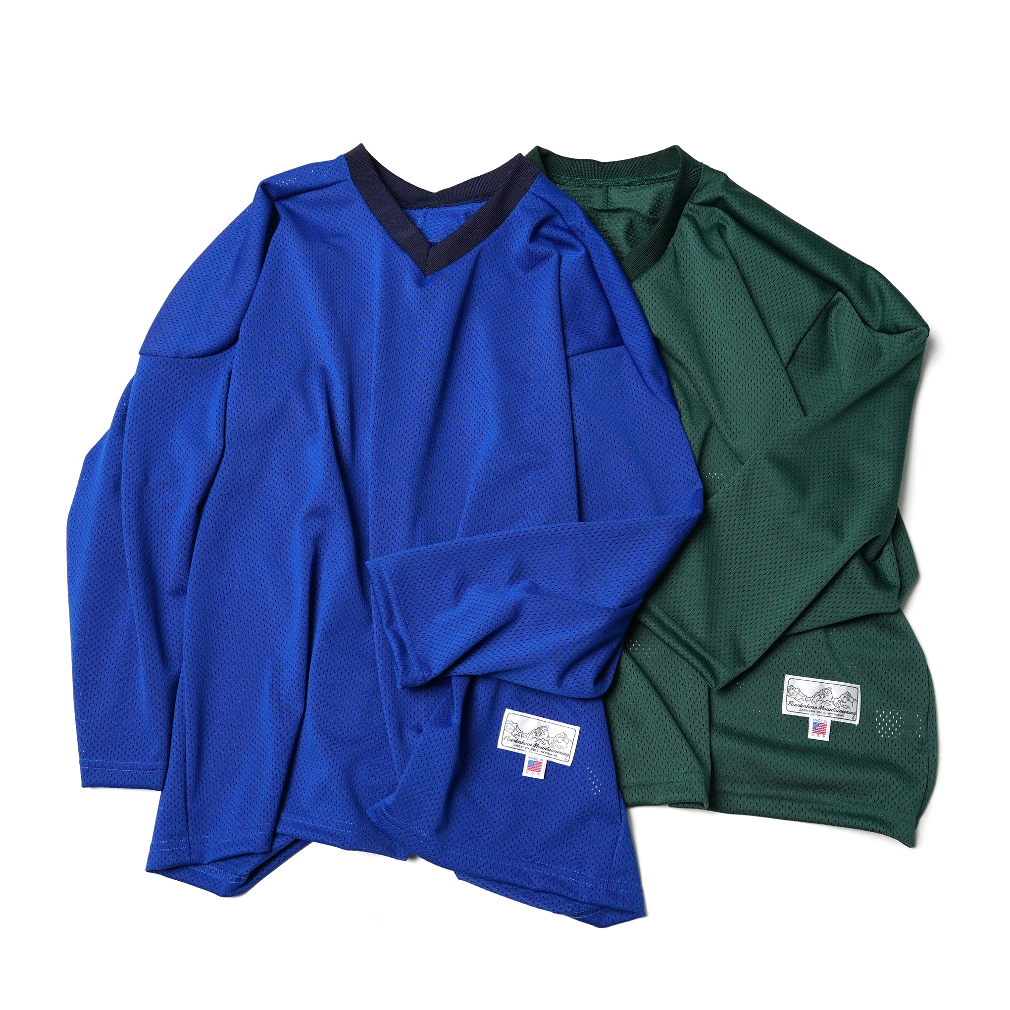 No:PH23FW-003 | Name:P.H. M. MESH TEE | Color:Green/Blue【POWDERHORN MOUNTAINEERING_パウダーホーンマウンテニアリング】