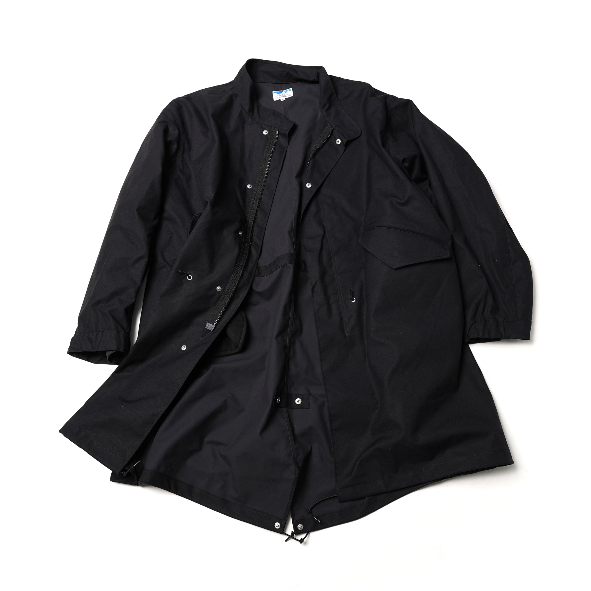 PH23FW-008 | P.H. M. BM S.WAX CLOTH MODS COAT | Color:Black【POWDERHORN MOUNTAINEERING_パウダーホーンマウンテニアリング】
