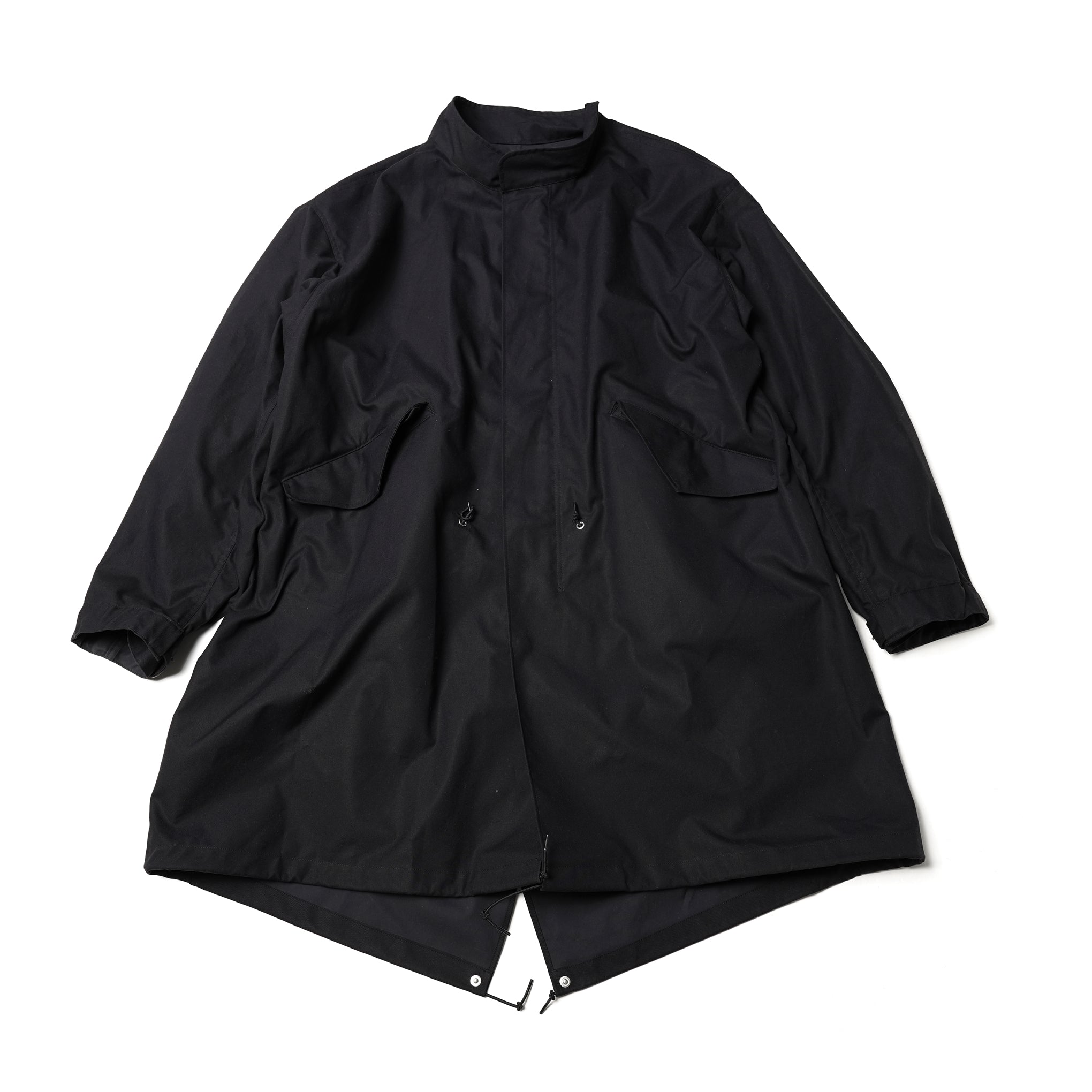 PH23FW-008 | P.H. M. BM S.WAX CLOTH MODS COAT | Color:Black【POWDERHORN MOUNTAINEERING_パウダーホーンマウンテニアリング】