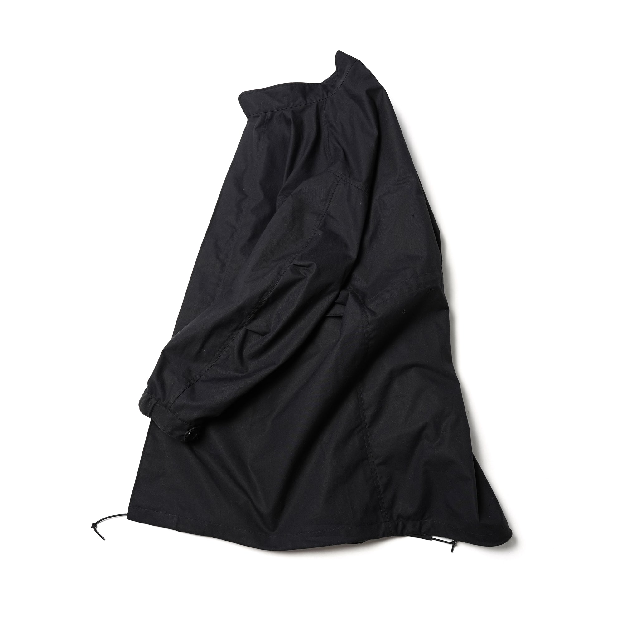 PH23FW-008 | P.H. M. BM S.WAX CLOTH MODS COAT | Color:Black【POWDERHORN MOUNTAINEERING_パウダーホーンマウンテニアリング】