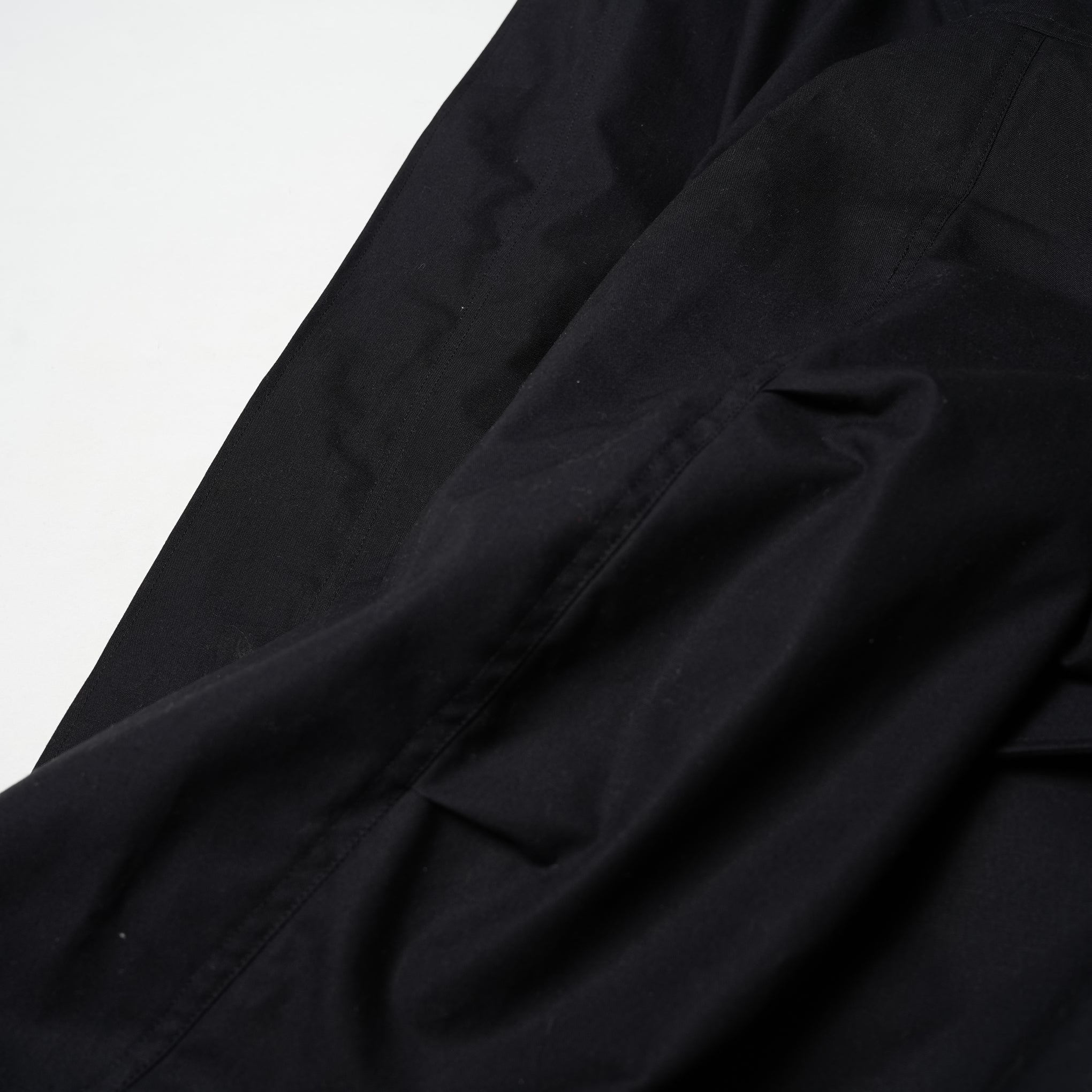 PH23FW-008 | P.H. M. BM S.WAX CLOTH MODS COAT | Color:Black【POWDERHORN MOUNTAINEERING_パウダーホーンマウンテニアリング】