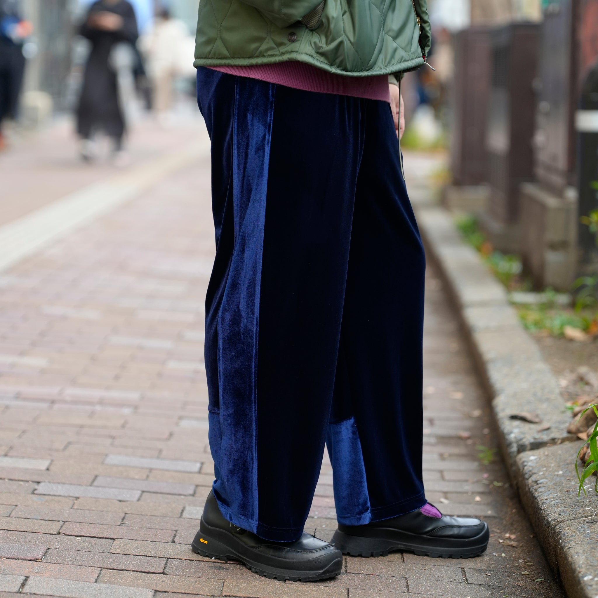 Velor Pants | Color_Navy | No_L-PA-004_navy【Looper_ルーパー】