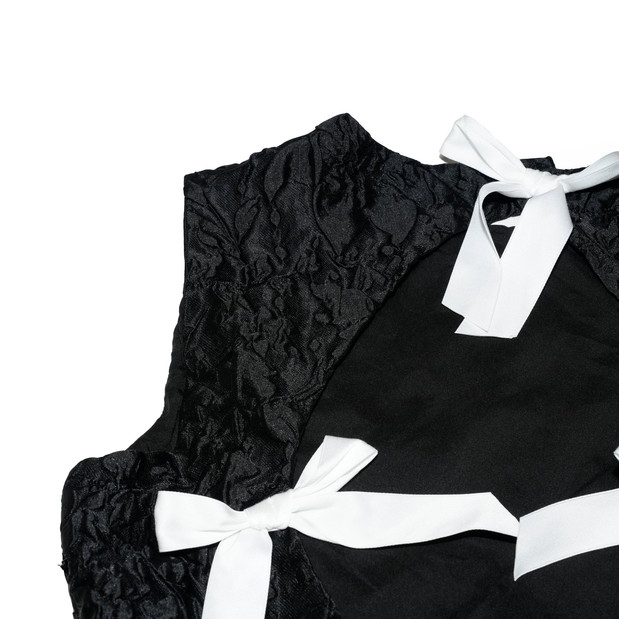 Lucia Jacquard Open Back Mini Dress | Color_Black | No_32SJ00DR2309BLK_BLACK【SISTER JANE_シスタージェーン】