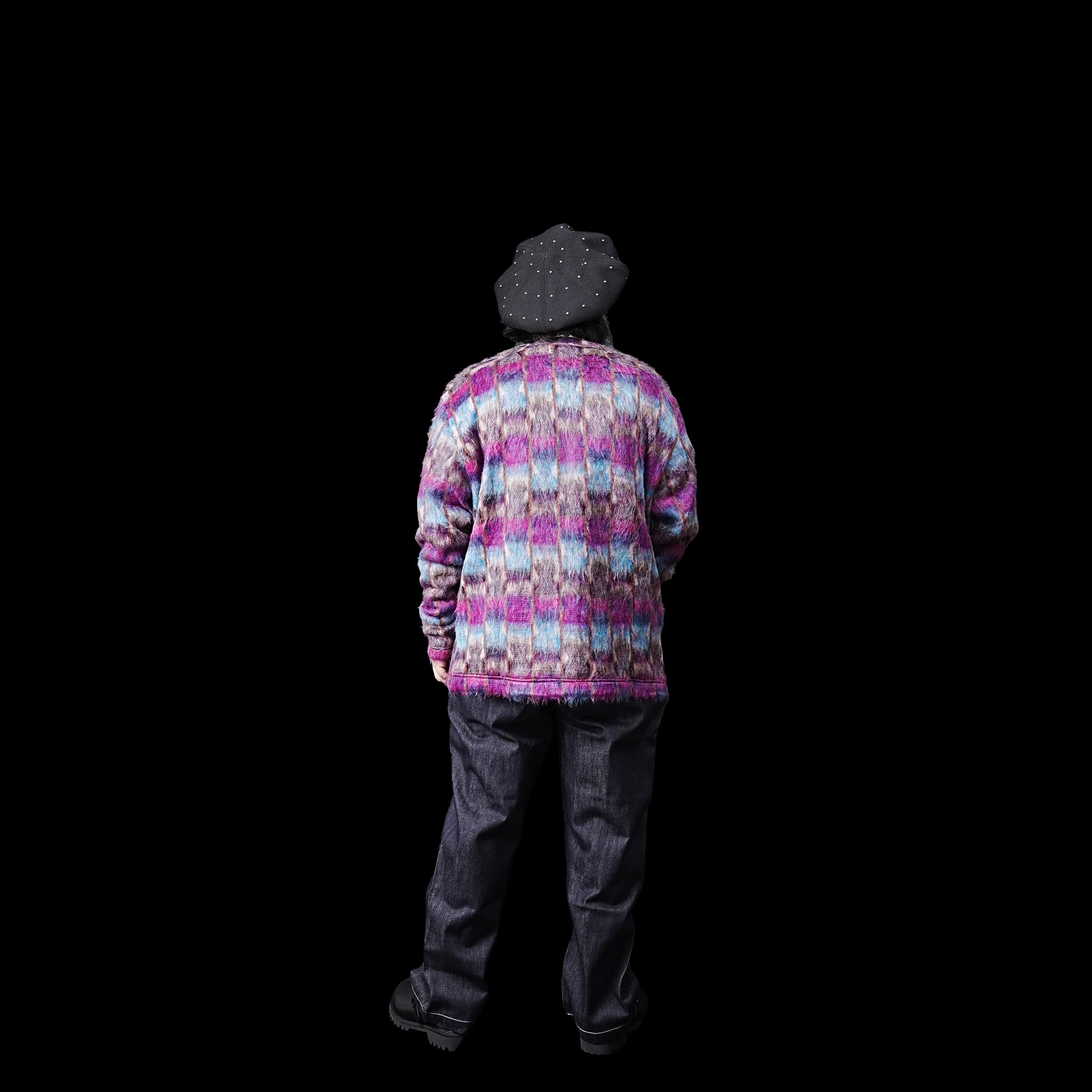 No:M32801-3 | Name:Shaggy V Cardi- gan Made in Japan By Minami Shoten | Color:Ji-Chan【MONITALY_モニタリー】