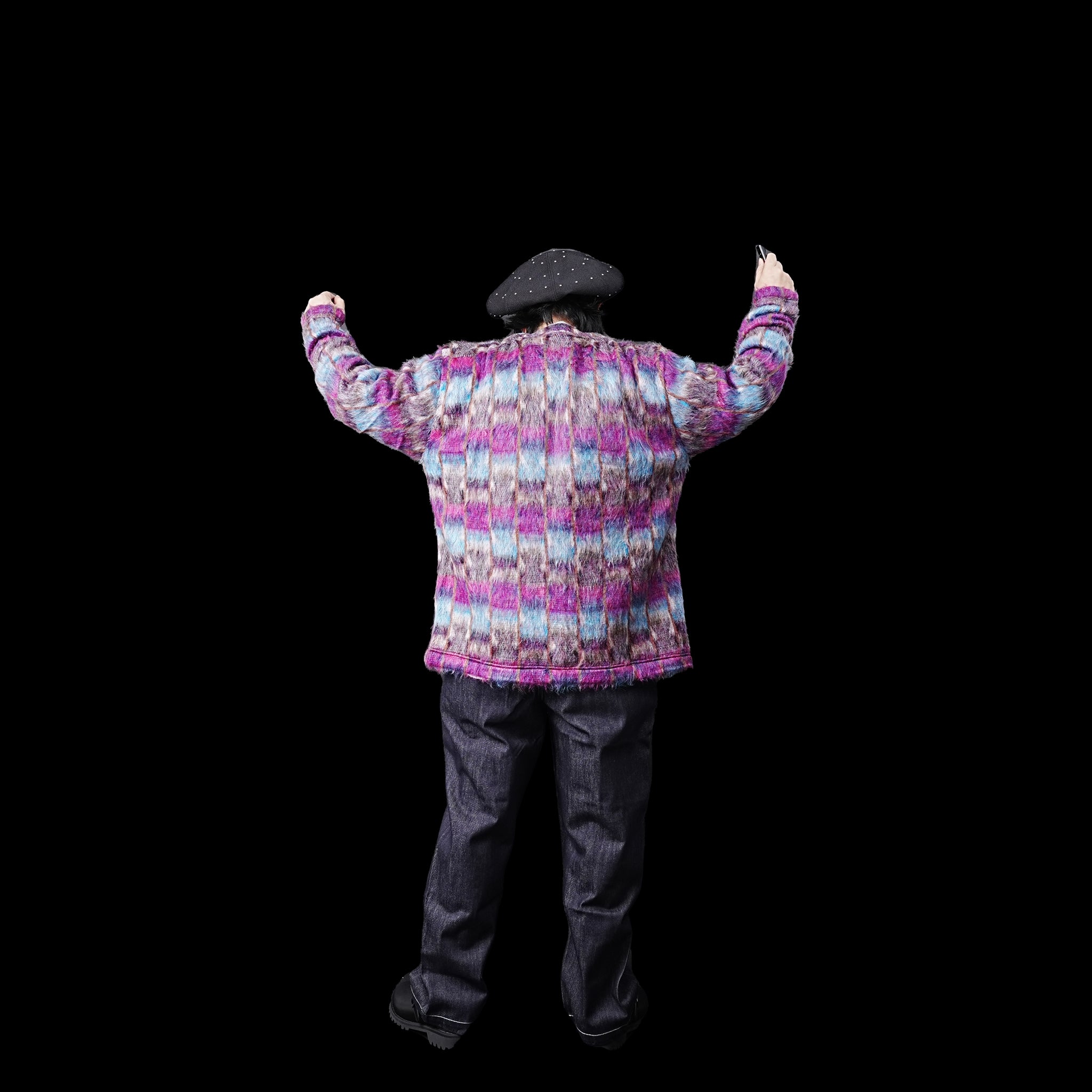 No:M32801-3 | Name:Shaggy V Cardi- gan Made in Japan By Minami Shoten | Color:Ji-Chan【MONITALY_モニタリー】