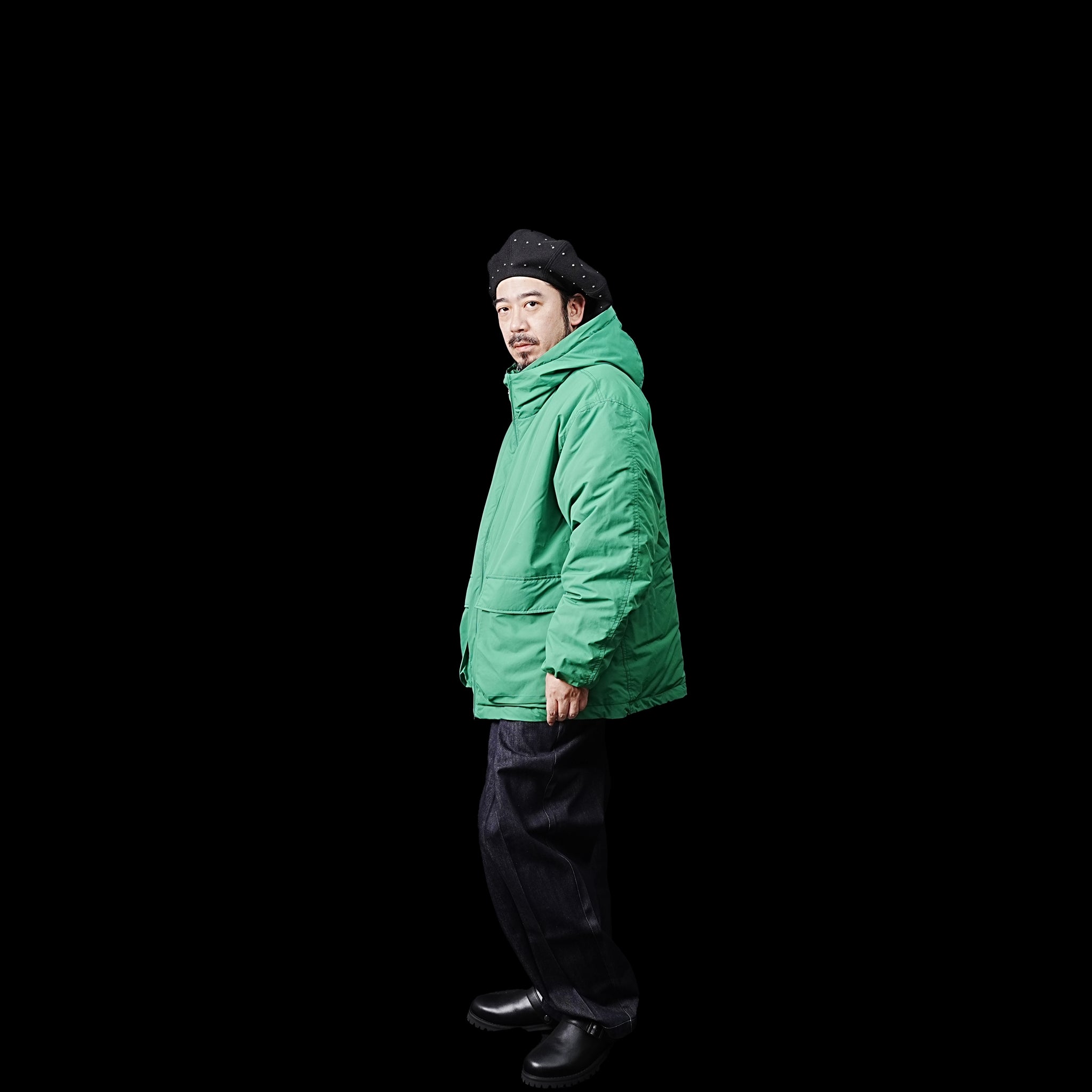FEW23WJK5107 | ZIP UP DOWN PARKA – Green | MIFFEW