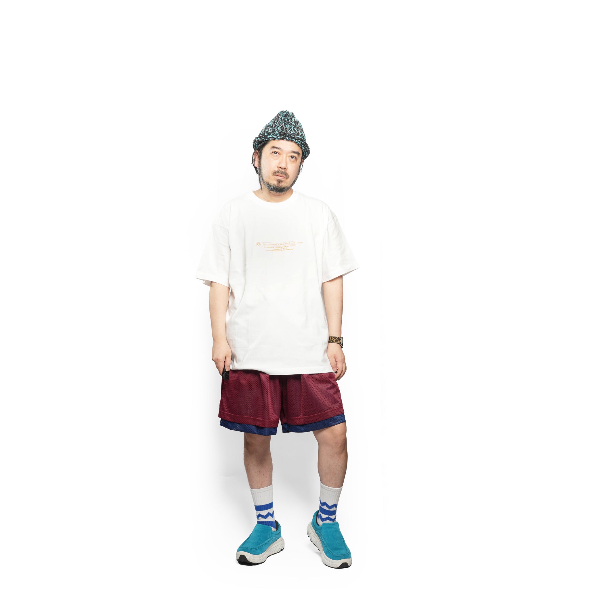 _278 Graphic tee 7 – White / Orange | UNTRACE
